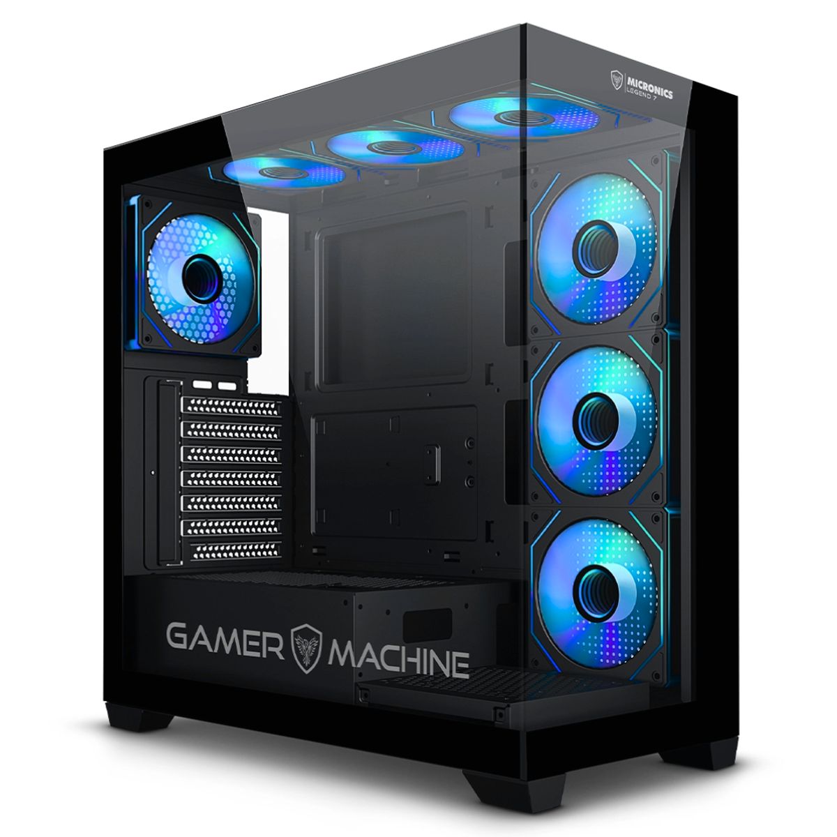 MICRONICS - CASE GAMER 7 COOLER ARGB LEGEND 7  MIC GC806 MICRONICS TIPO PECERA ATX