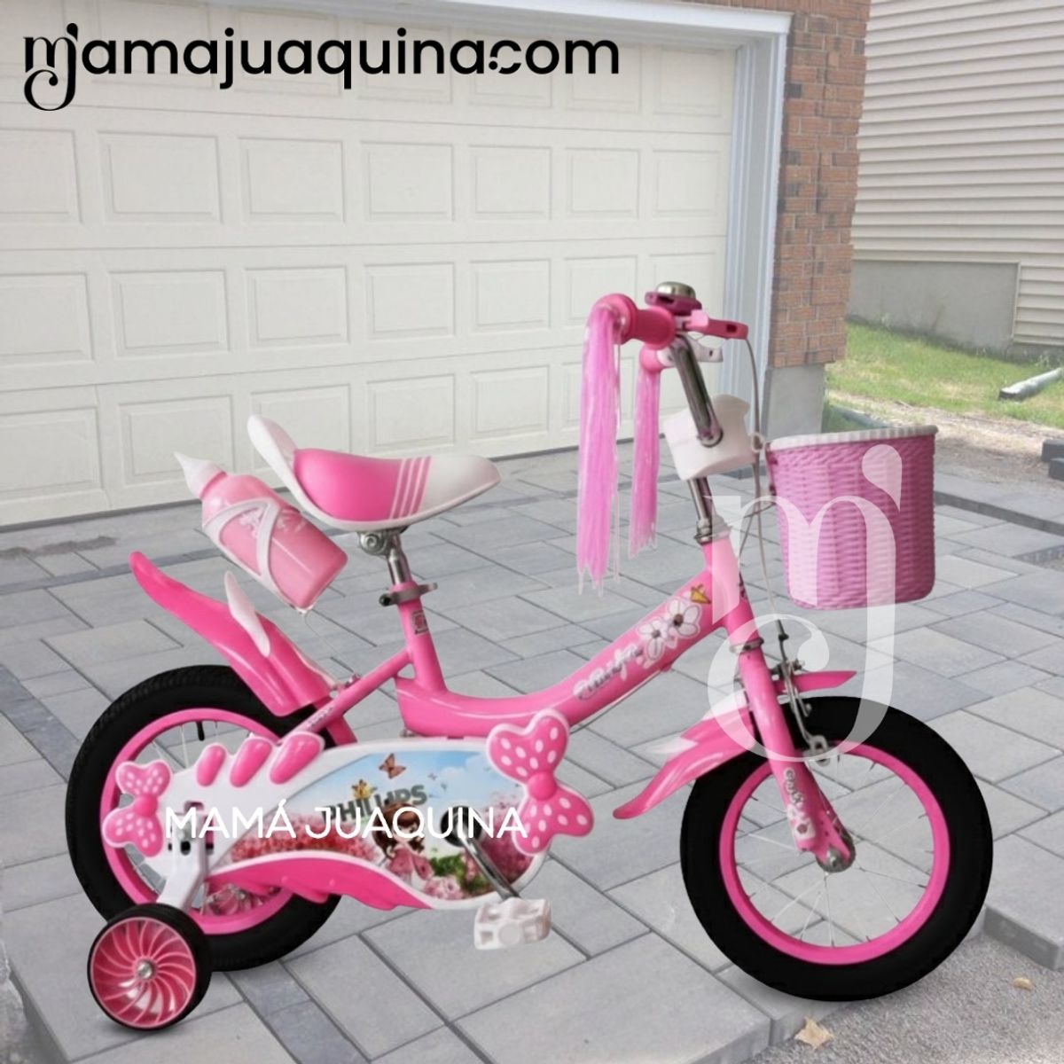 Velox - Bicicleta Campera Aro 12 «ANNE» con Canasta Light Pink