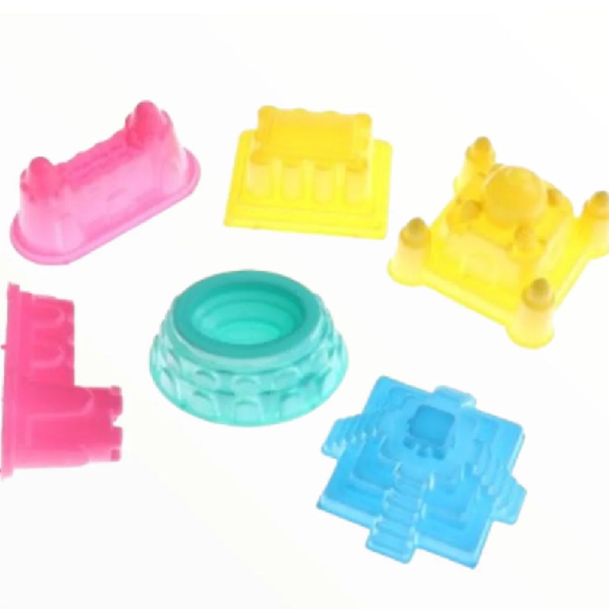 GENERICO - 5 Moldes Pequeños de Castillos de arena