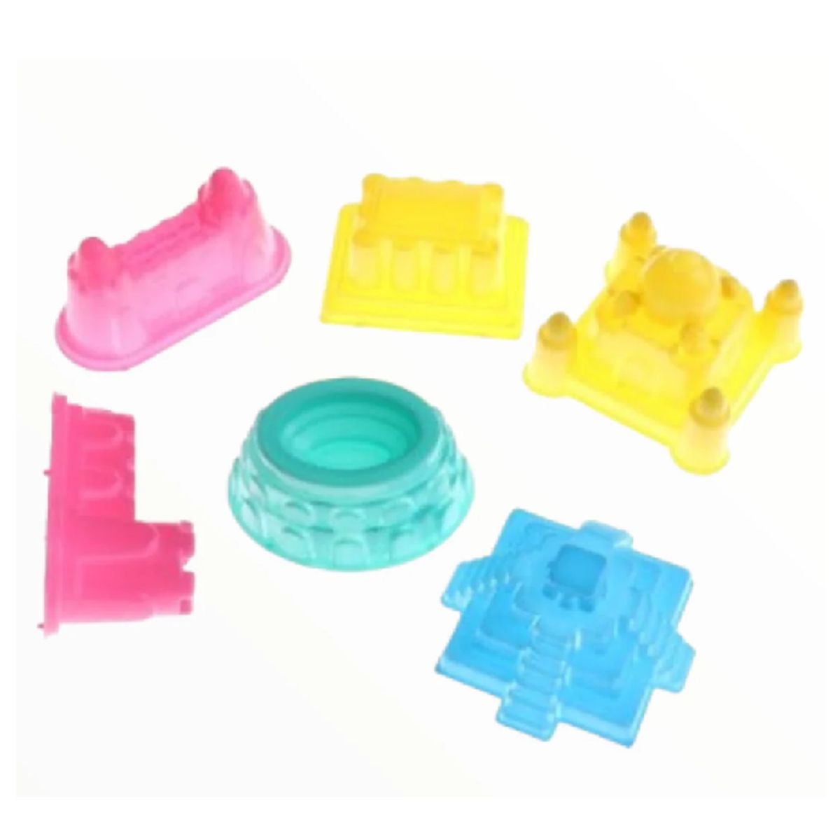 GENERICO - 5 Moldes Pequeños de Castillos de arena