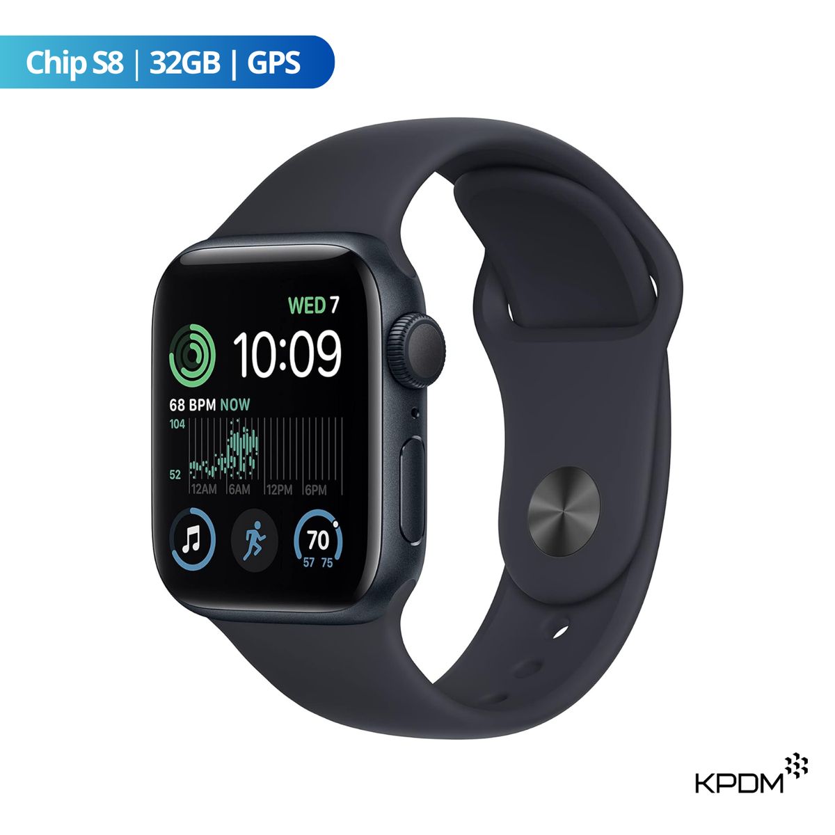 APPLE - Apple Watch SE2 44mm 32GB GPS Medianoche Seminuevo Grado A