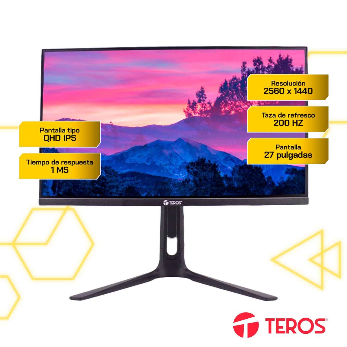 Teros - Monitor Gaming TE-2754G 27 QHD IPS 200Hz 1ms