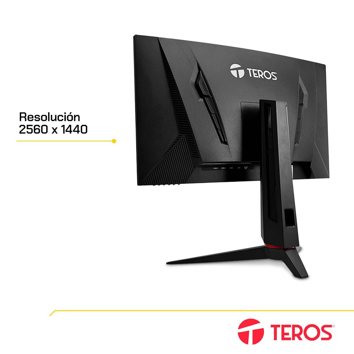 Teros - Monitor Curvo Gaming TE2767G 27 QHD 180Hz 1ms FreeSync Parlantes
