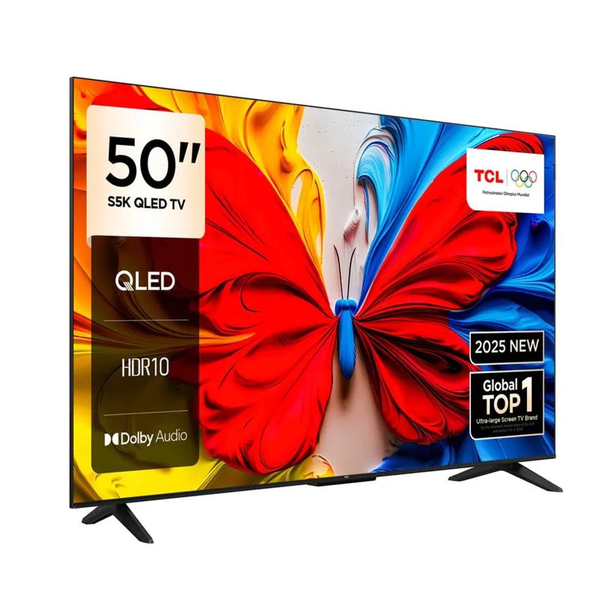 TCL - Televisor TCL 50 Pulgadas QLED FHD Google TV HDR10 50S5K + Antena Digital + Soundbar Nex (2025)