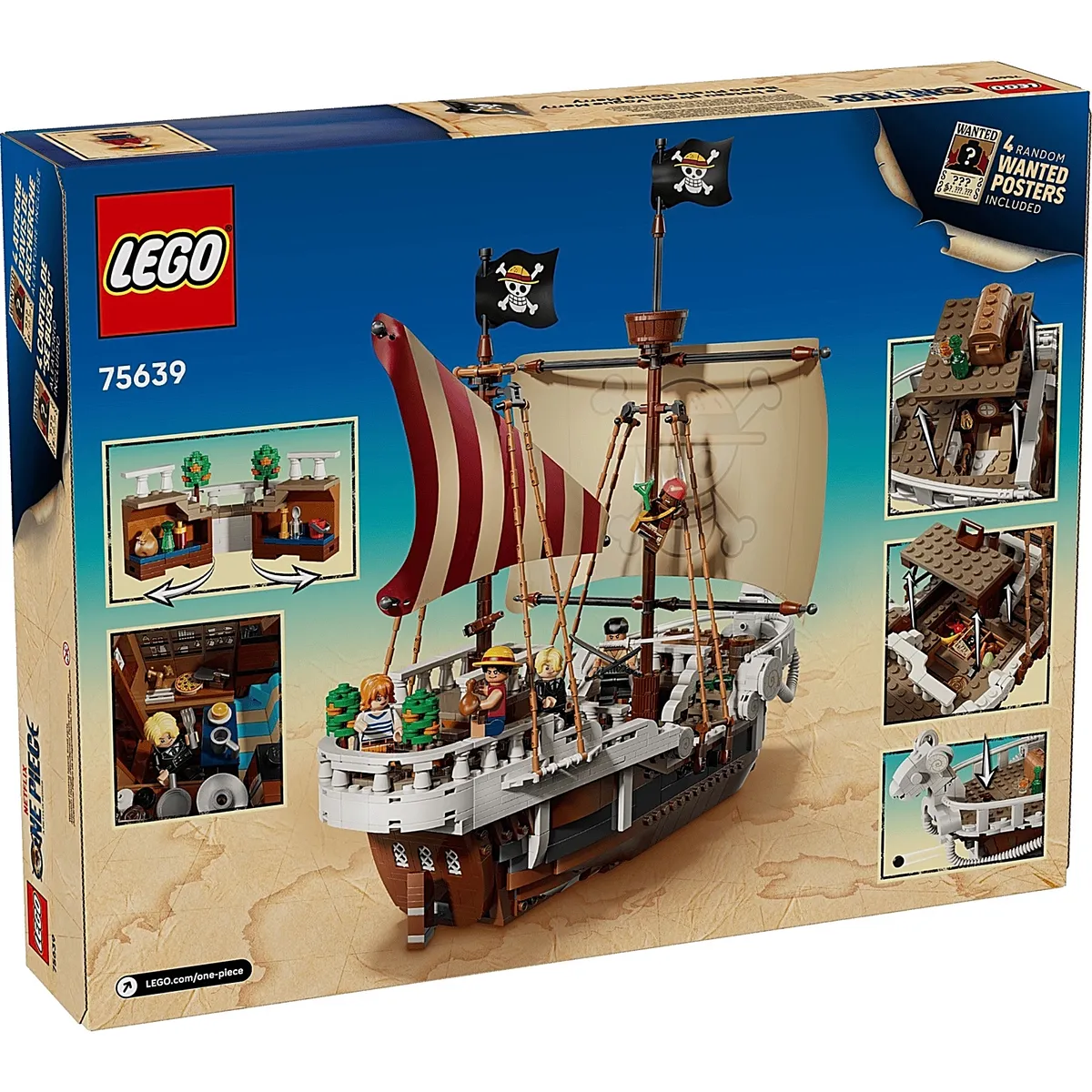 Set Lego One Piece The Going Merry Barco Pirata Luffy Zoro Nami 1376 Piezas Bloques, marca LEGO - Foto Principal