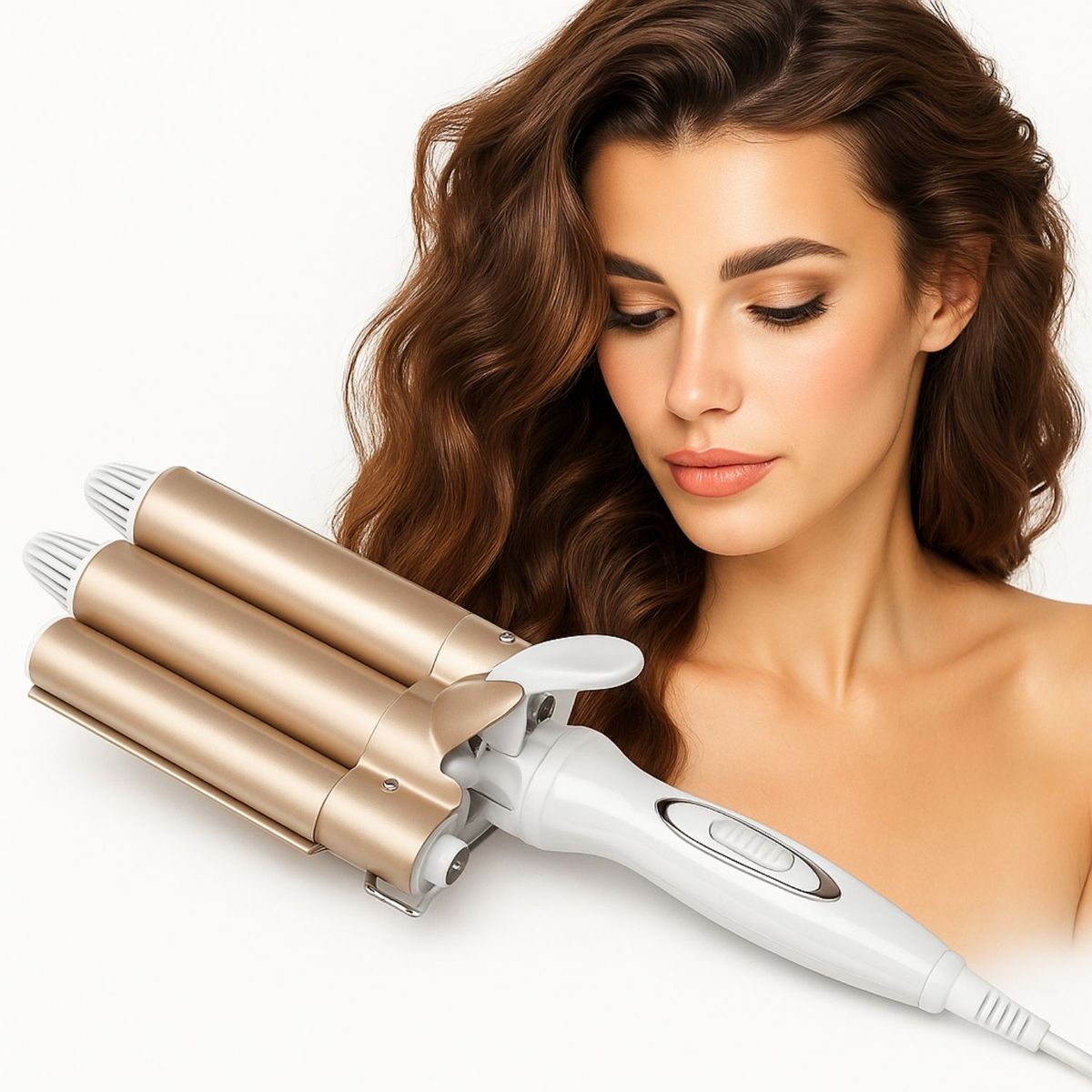 OEM - Rizador De Cabello Profesional Rozia Triple Tenaza