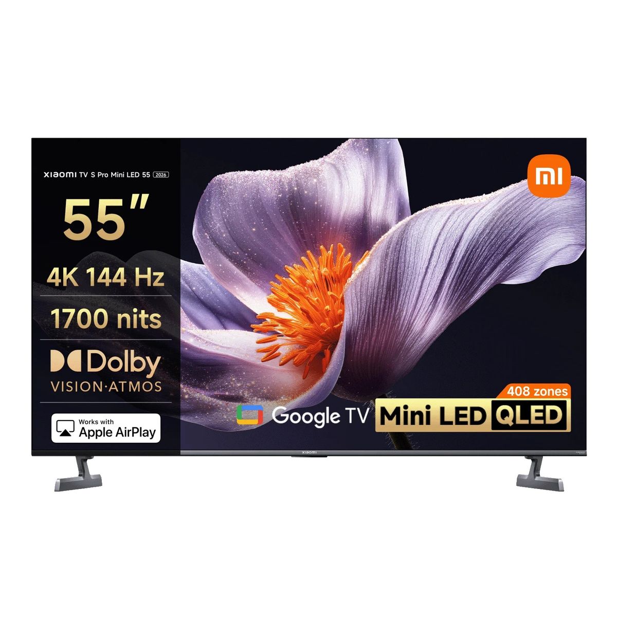 XIAOMI - Televisor Smart TV Xiaomi S Pro QD-Mini LED 55" 4K UHD Google TV 2026 - Dolby Vision