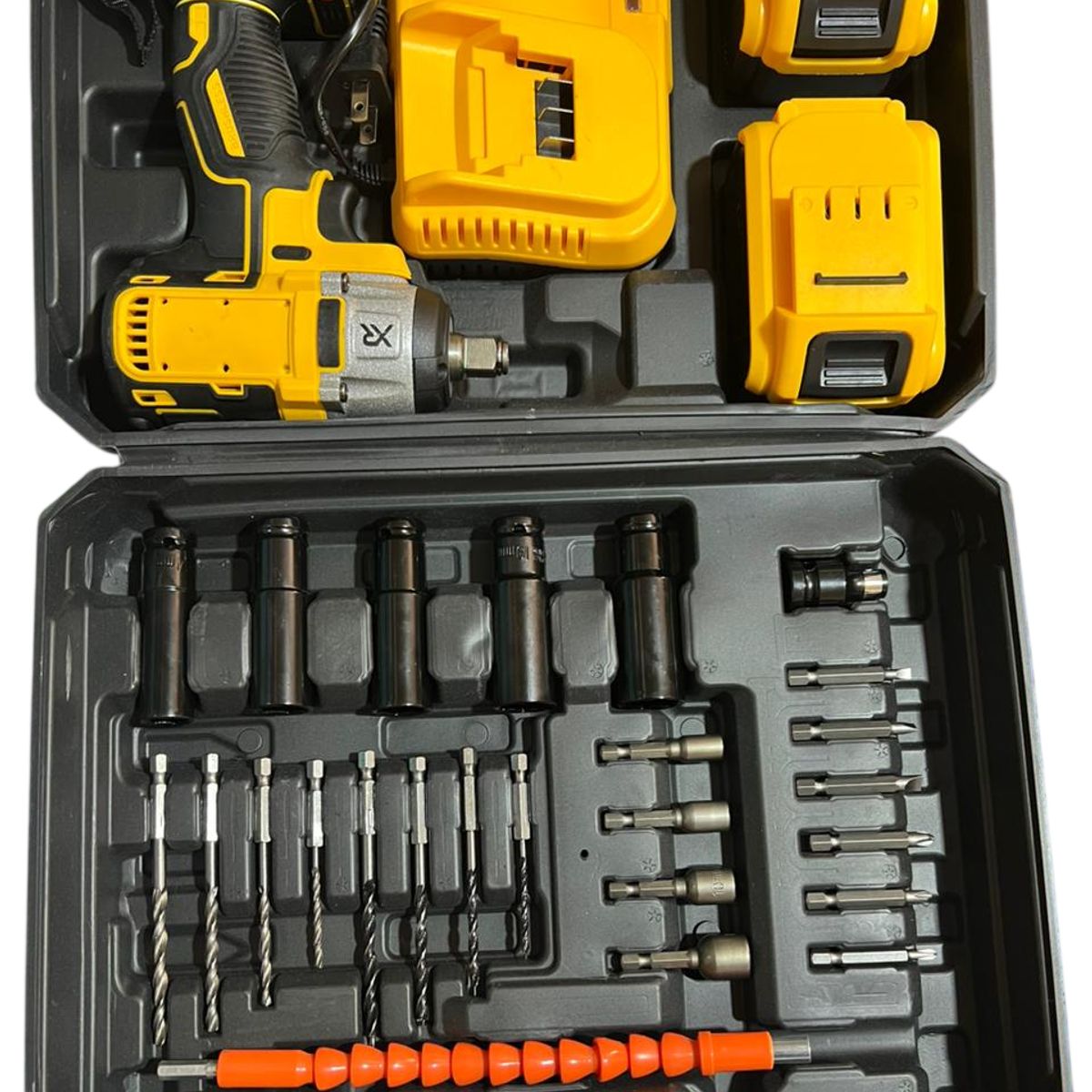 GENERICO - Taladro Inalámbrico 2 Baterías con Cargador y Estuche