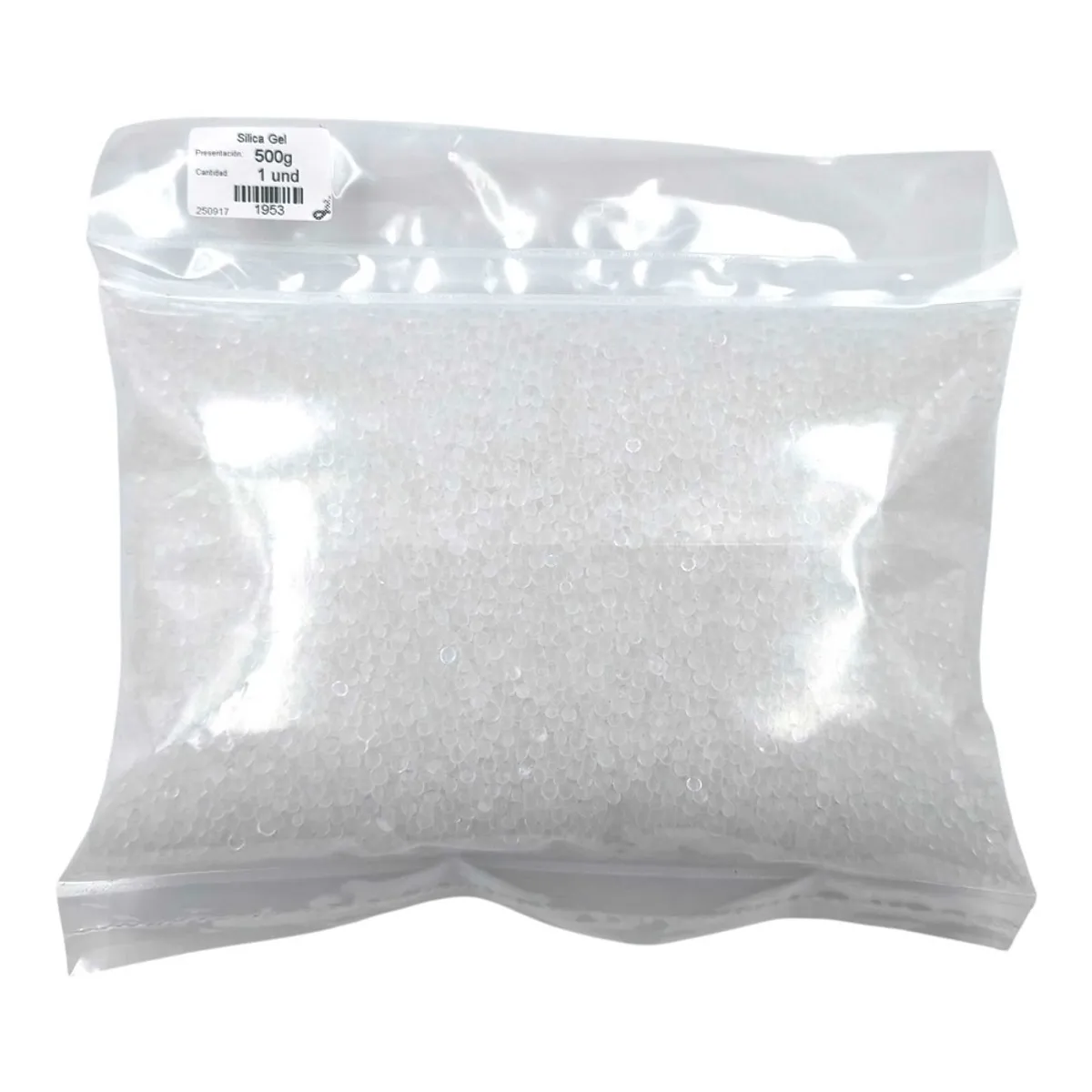 GENERICO - Silica Gel Suelta 500g Blanca  Esferas 2-4mm Original Sellada