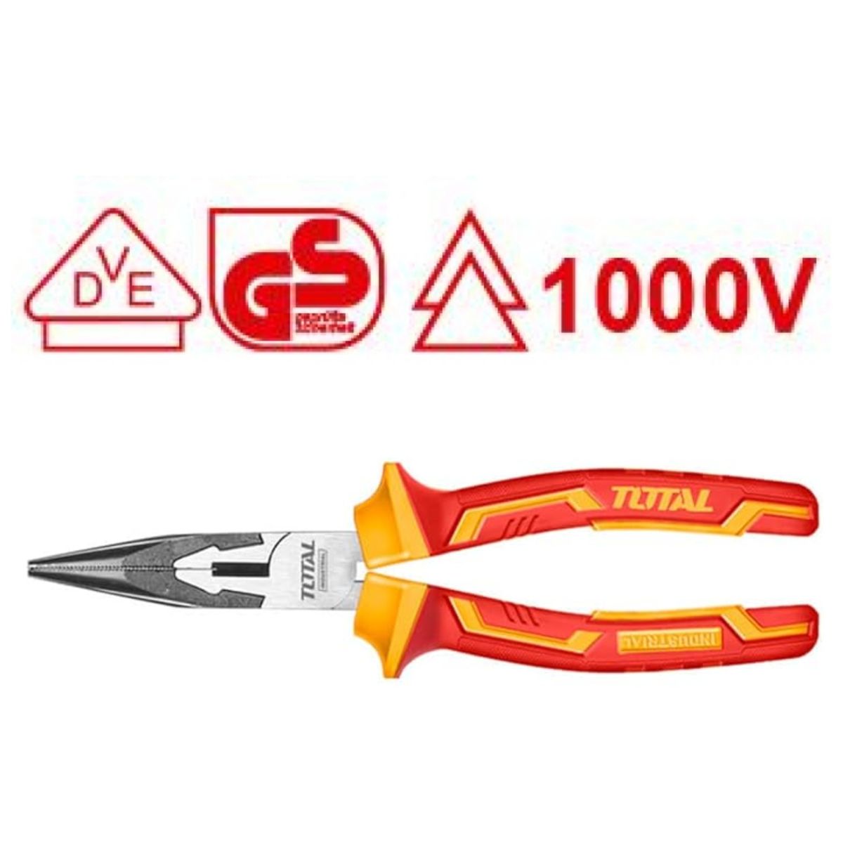 TOTAL - Alicates dieléctricos 1000V industriales Juego de 3 alicates THT2K0302 TOTAL