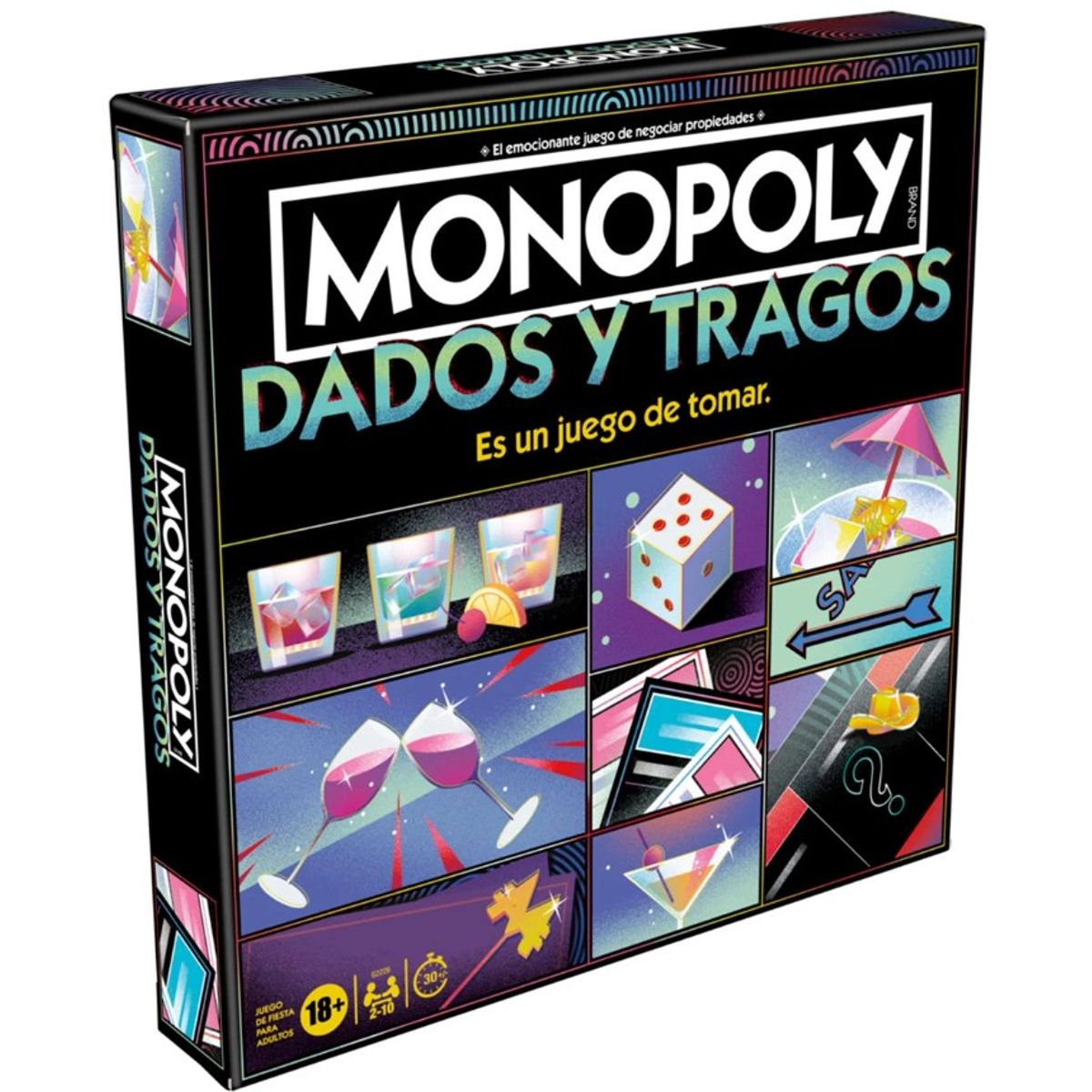 MONOPOLY - Juego Monopoly Monopolio Tragos y Dados