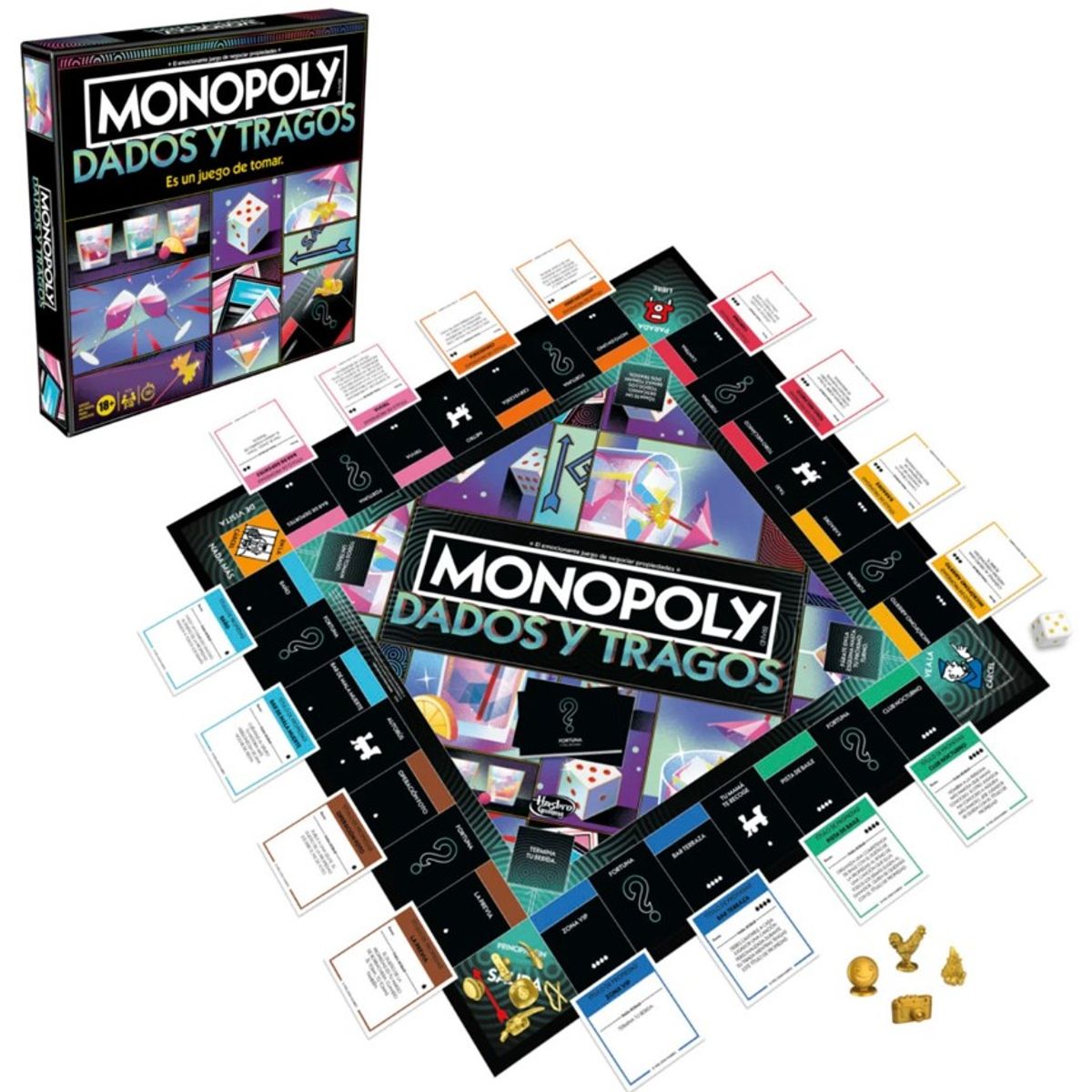 MONOPOLY - Juego Monopoly Monopolio Tragos y Dados