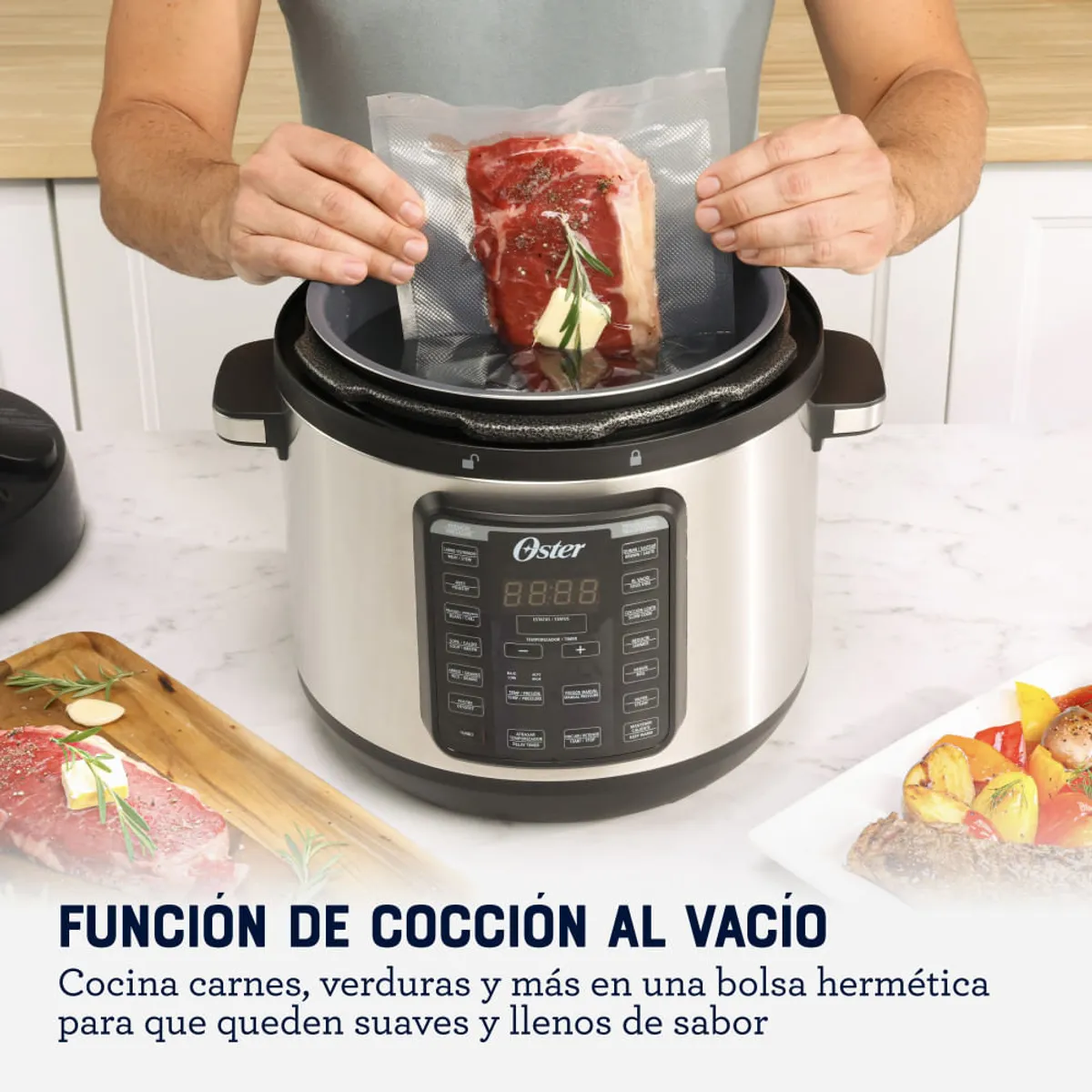 OSTER - Multiolla Turbo Oster CKSTPCECT75DF DiamondForce 14 Funciones 7.5L