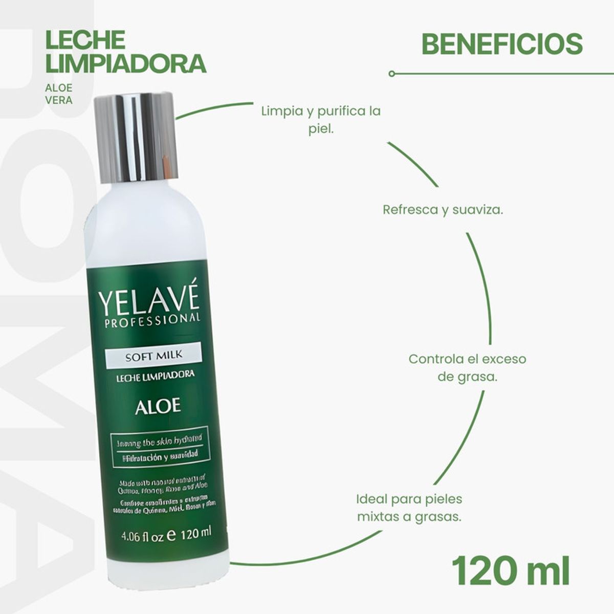 GENERICO - SOFT MILK ALOE 120ML YELAVÉ