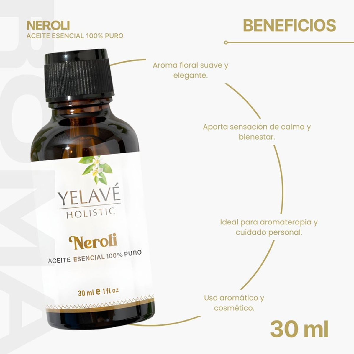 GENERICO - ACEITE ESENCIAL NEROLI 30ML YELAVÉ