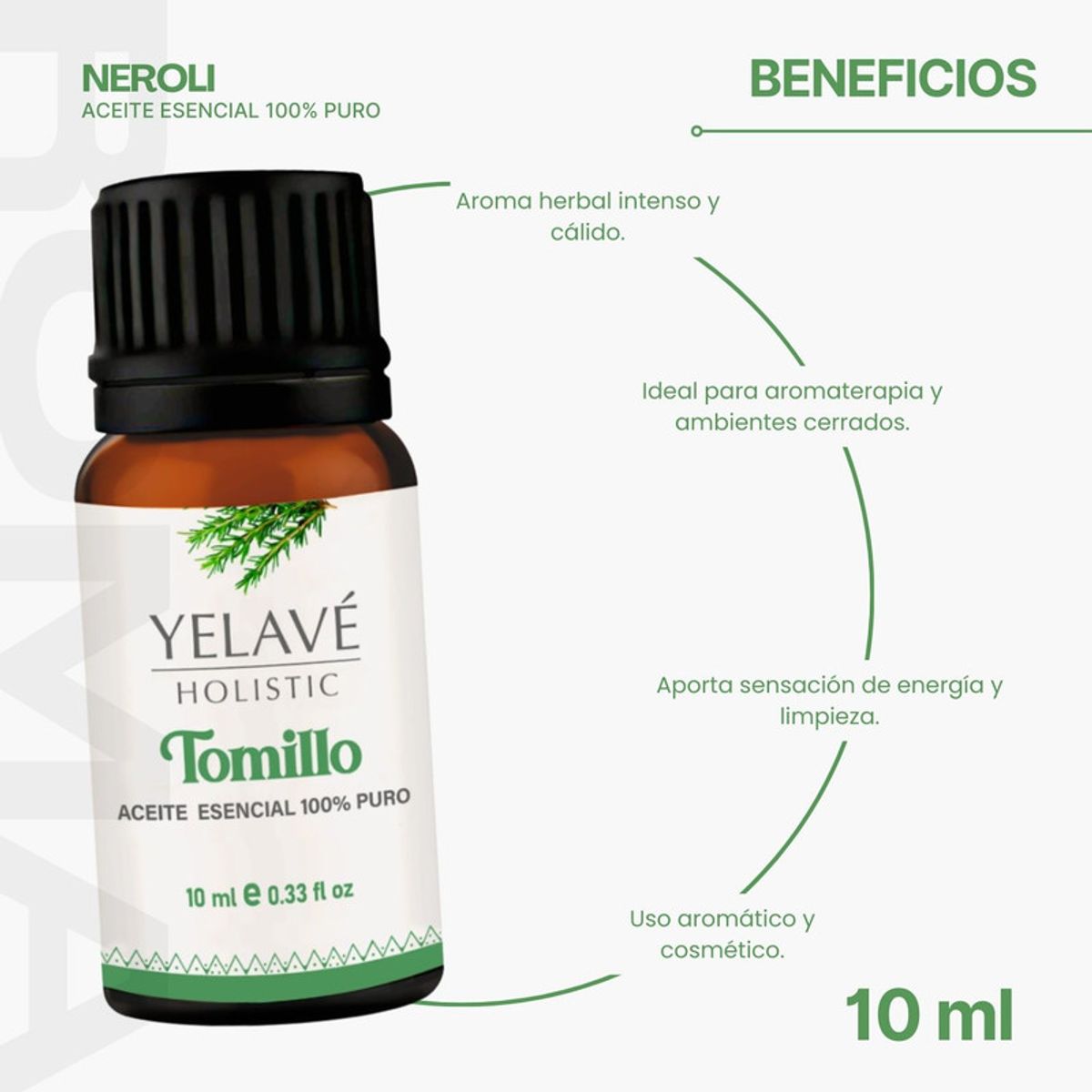 GENERICO - ACEITE ESENCIAL TOMILLO 10ML YELAVÉ