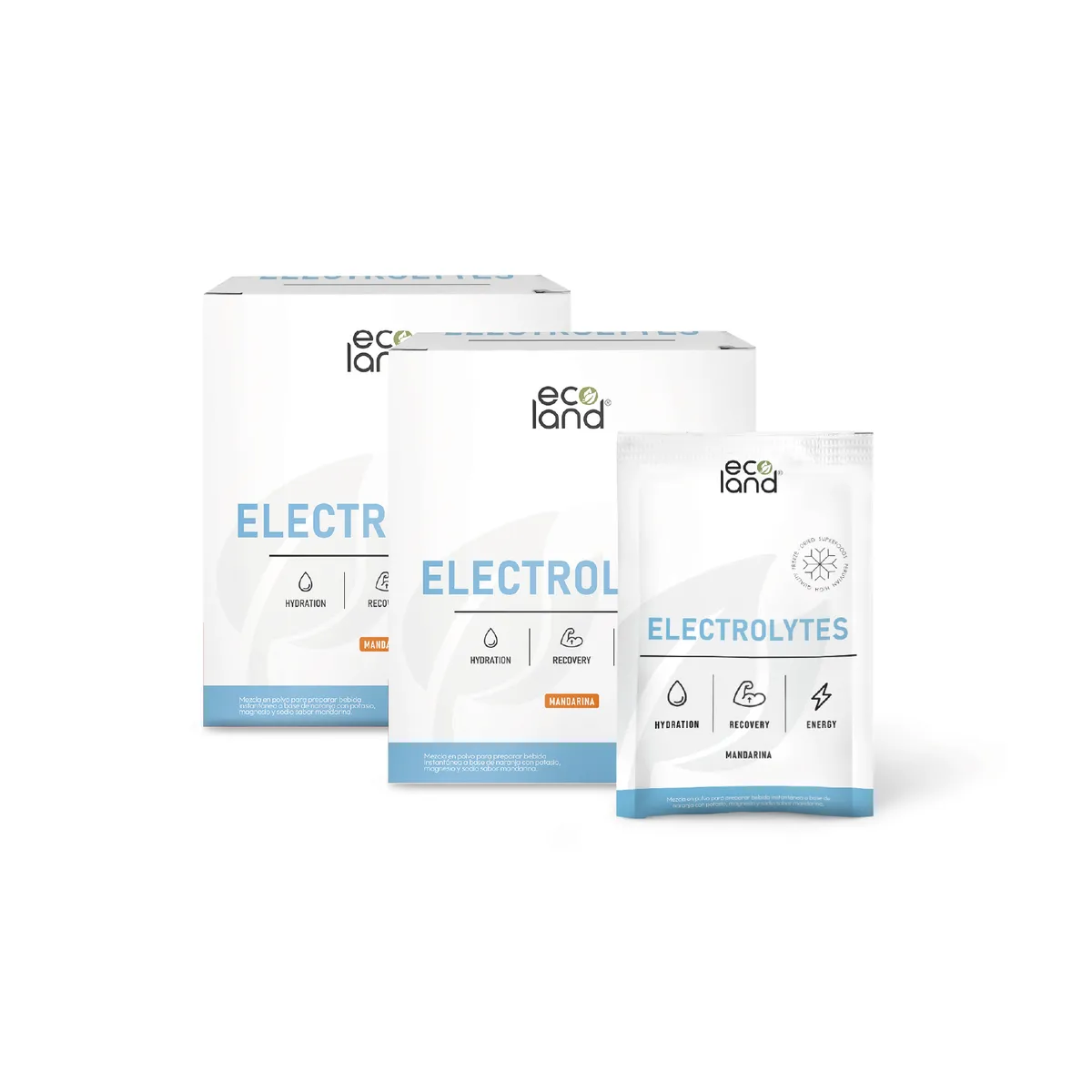 ECOLAND - Electrolytes - Pack x 2 Cajas - Presentación / Servings 2 Cajas 15 Sachets c/u / 30 Servings