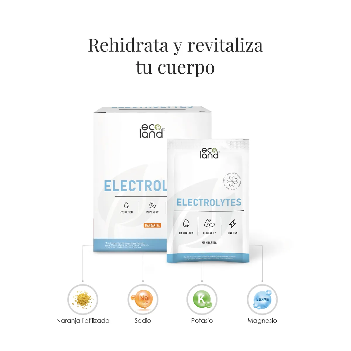 ECOLAND - Electrolytes - Pack x 2 Cajas - Presentación / Servings 2 Cajas 15 Sachets c/u / 30 Servings