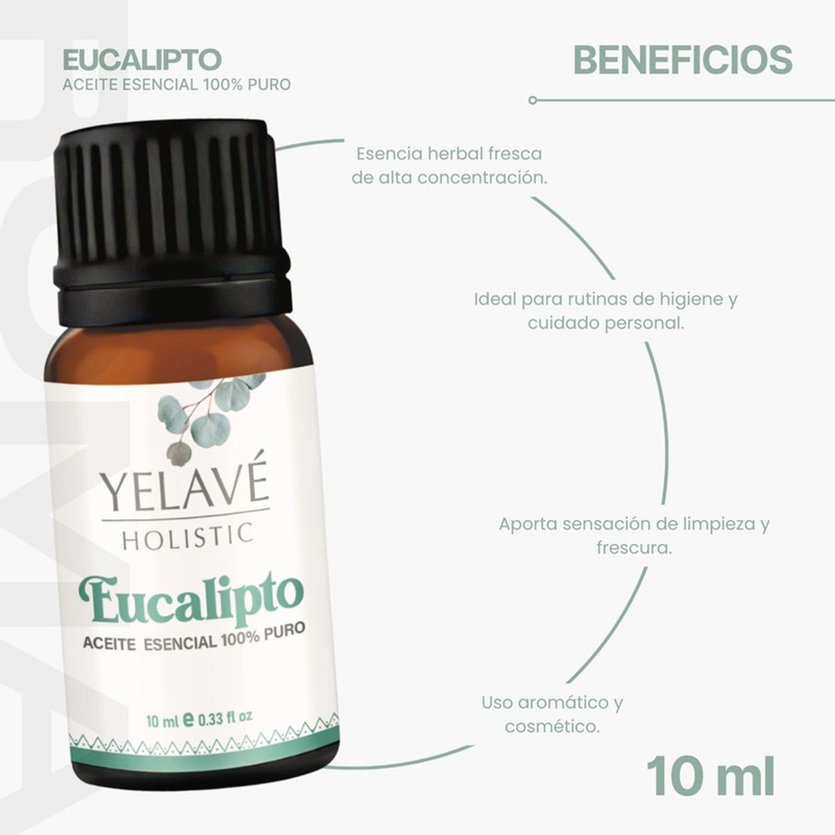 GENERICO - ACEITE ESENCIAL EUCALIPTO 10ML YELAVÉ