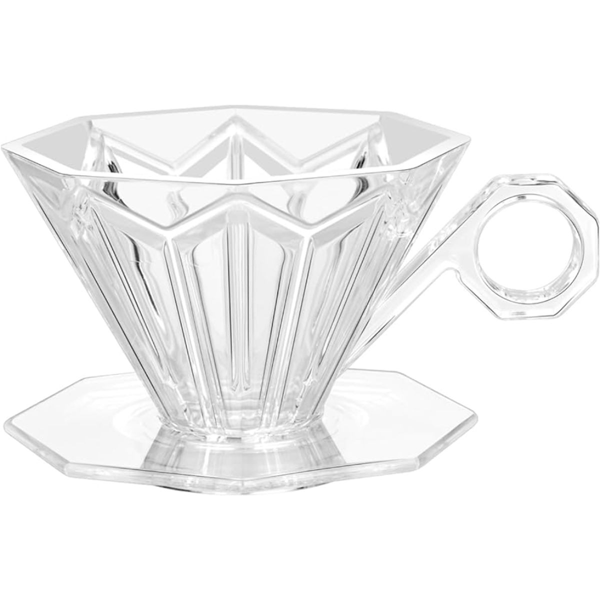 GENERICO - Dripper V60 resina transparente 1 a 2 tazas