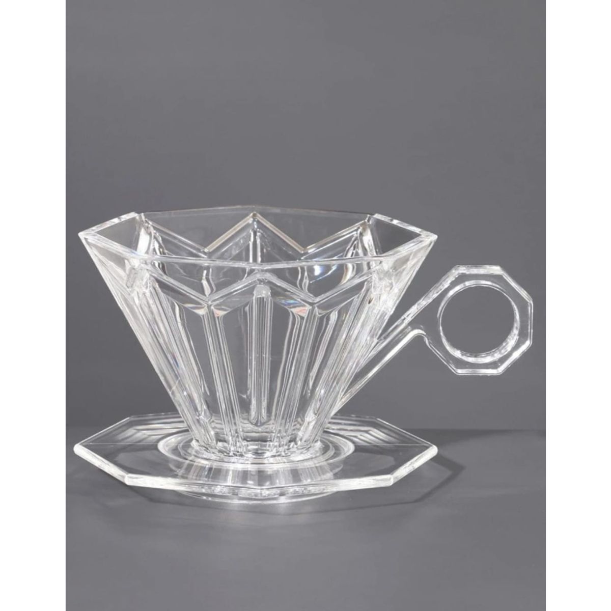 GENERICO - Dripper V60 resina transparente 1 a 2 tazas