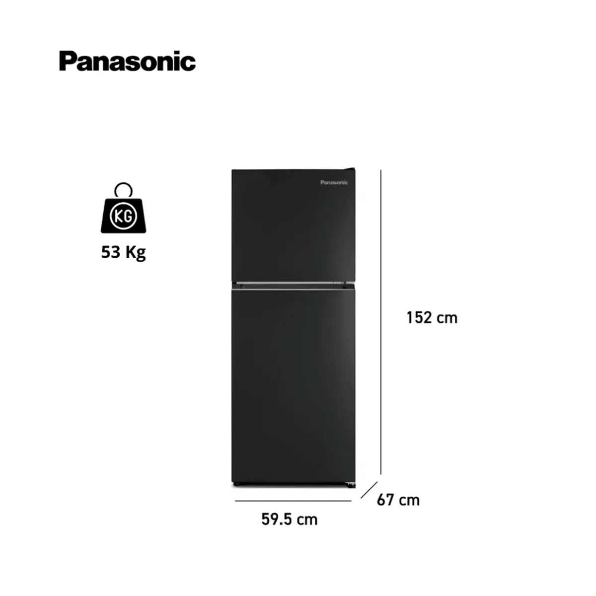 PANASONIC - Refrigeradora Panasonic 297 Lt Top Freezer No Frost - NR-BT32PV1BD