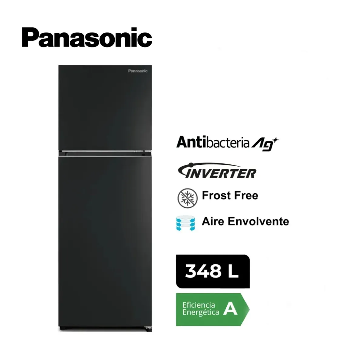 PANASONIC - Refrigeradora Panasonic 348 Lt Top Freezer No Frost - NR-BT33PV1BD