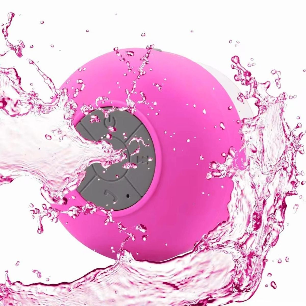 GENERICO - Parlante de Ducha Bluetooth Manos Libres Micrófono Integrado Contesta Llamadas - Fucsia oscuro - M