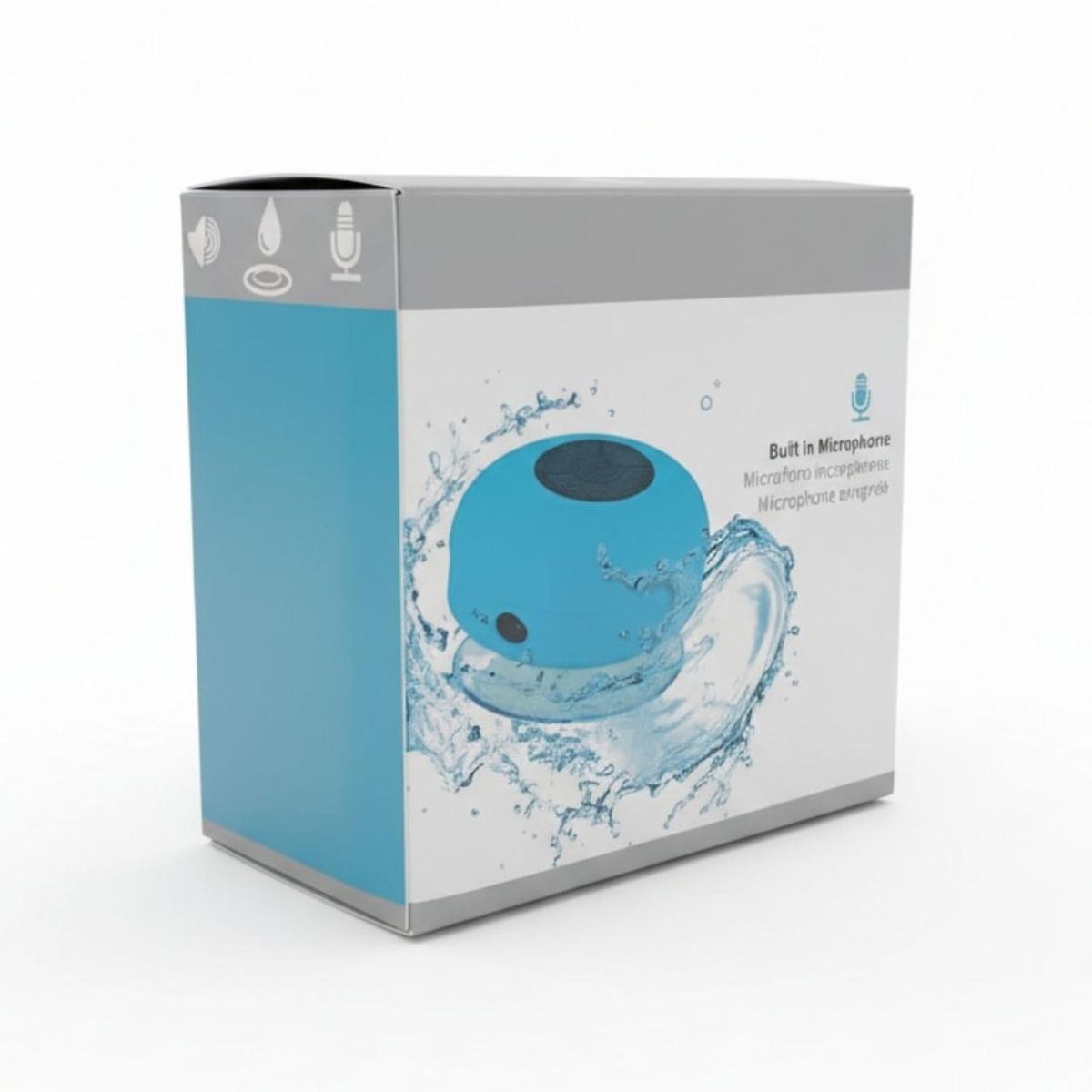 GENERICO - Parlante de Ducha Bluetooth Manos Libres Micrófono Integrado Contesta Llamadas - Verde - M