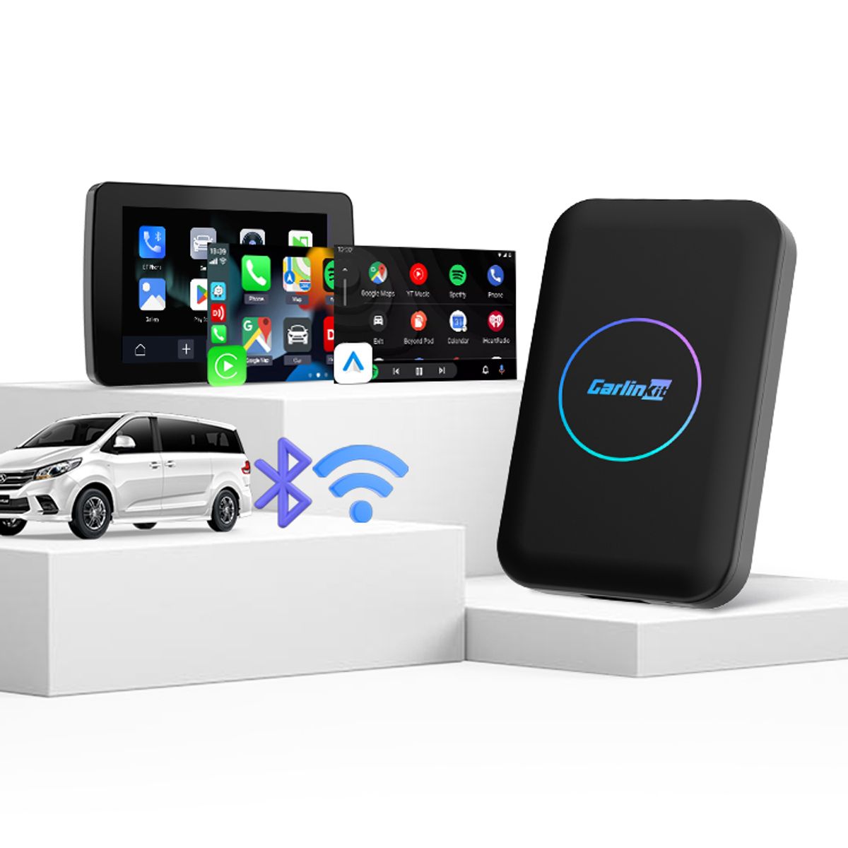 GENERICO - AI BOX LITE S CARLINKIT  4GB/32GB ANDROID AUTO Y APPLE CARPLAY INALÁMBRICO