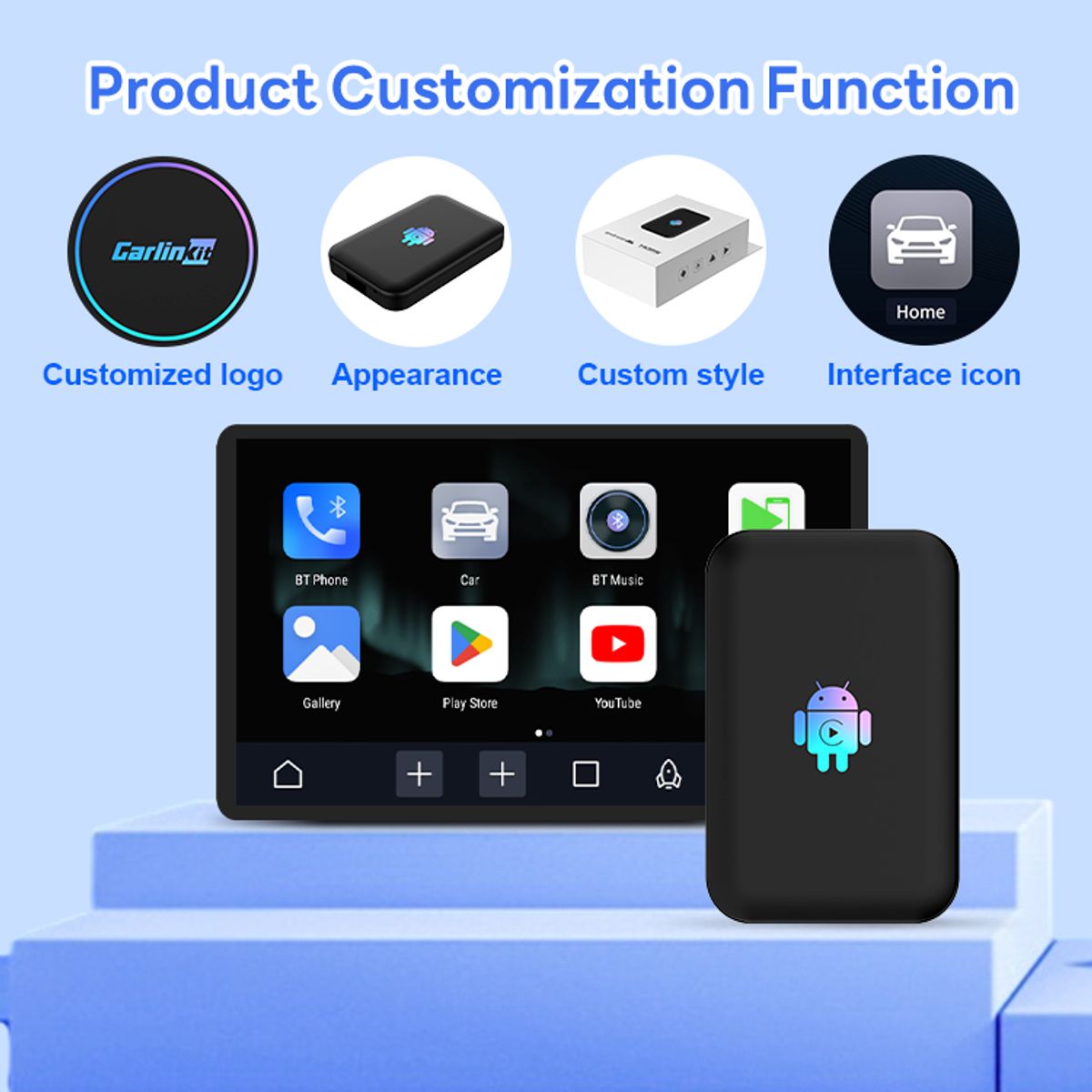 GENERICO - AI BOX LITE S CARLINKIT  4GB/32GB ANDROID AUTO Y APPLE CARPLAY INALÁMBRICO