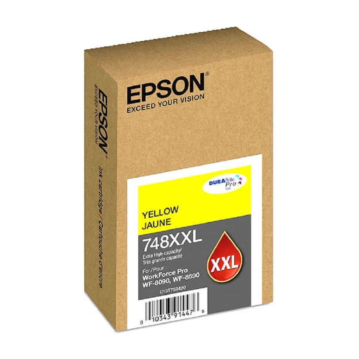 EPSON - Tinta Epson 748XXL Amarillo WF-6090 WF-6590 WF-8590 WF-8090 - 69ml