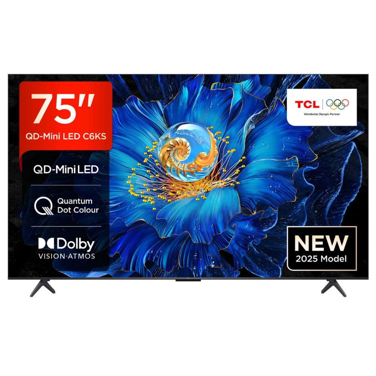 TCL - TELEVISOR 75” TCL MINiLED SMART TV 4K UHD MOD 75C6KS + REGALO RACK FIJO