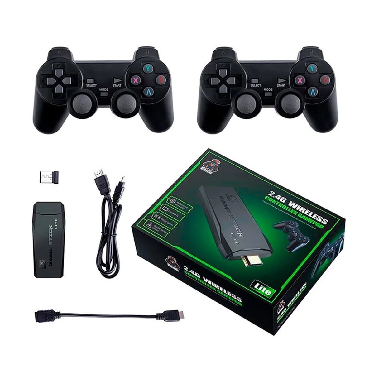 OEM - Consola Retro HDMI Mandos Inalambricos + 10 000 Videojuegos