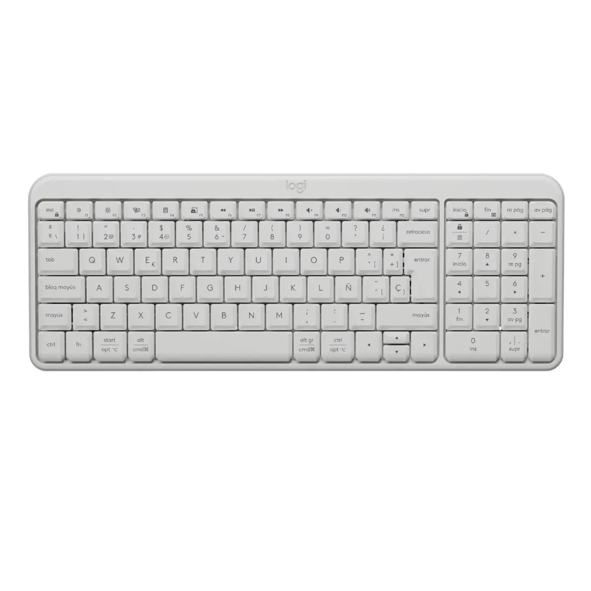 LOGITECH - TECLADO LOGITECH  K250 BLUETOOTH BLANCO