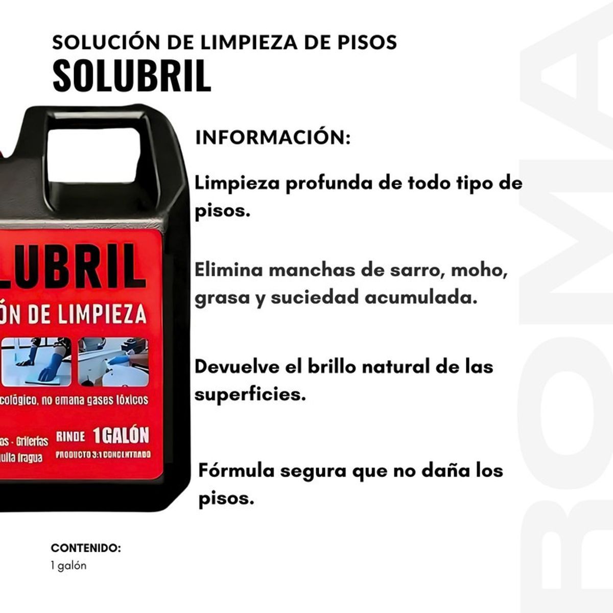 GENERICO - PASTILLA PARA LAVADORA + SOLUCIÓN DE PISOS SOLUBRIL