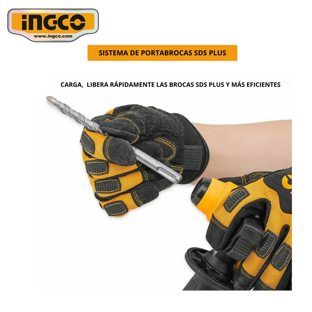 INGCO TOOLS - RH10506 ROTOMARTILLO SDS PLUS DE 1050W 45J