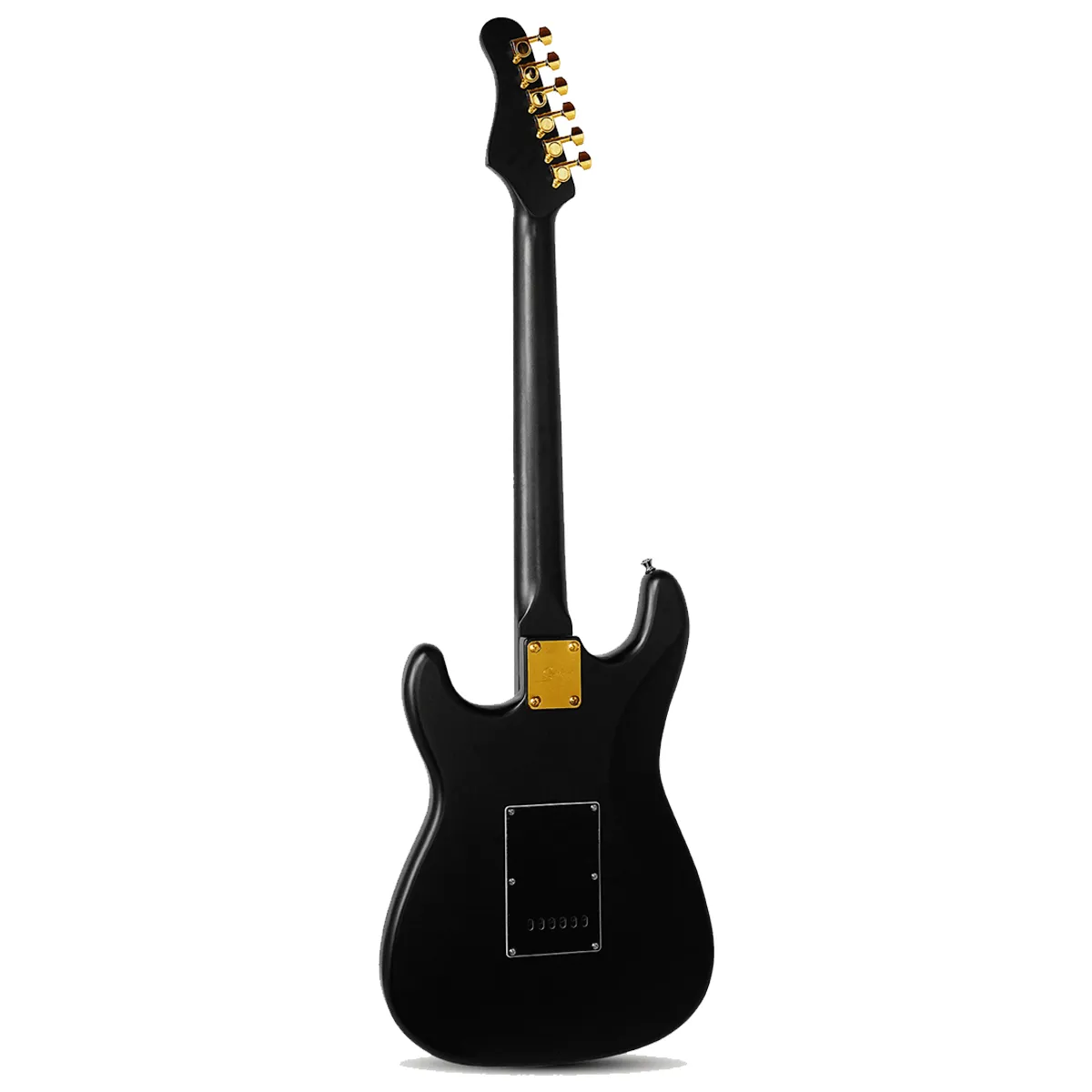 SMIGER - Guitarra eléctrica HSS SMIGER L-G2-PRO GOLD  Negra Mate con Hardware Dorado