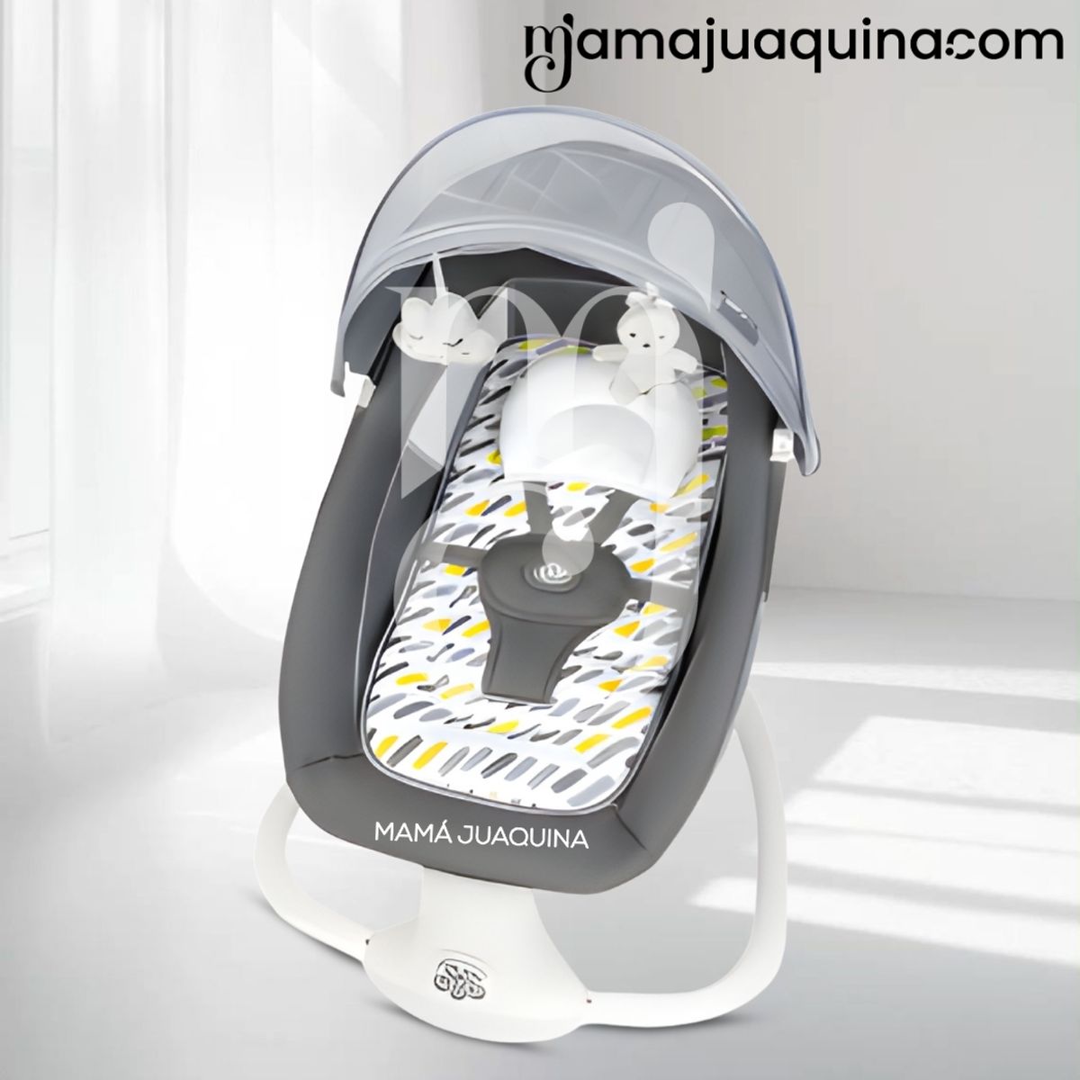 Baby - Mecedora Plegable Eléctrica para Bebés «DOLLY III» Gray