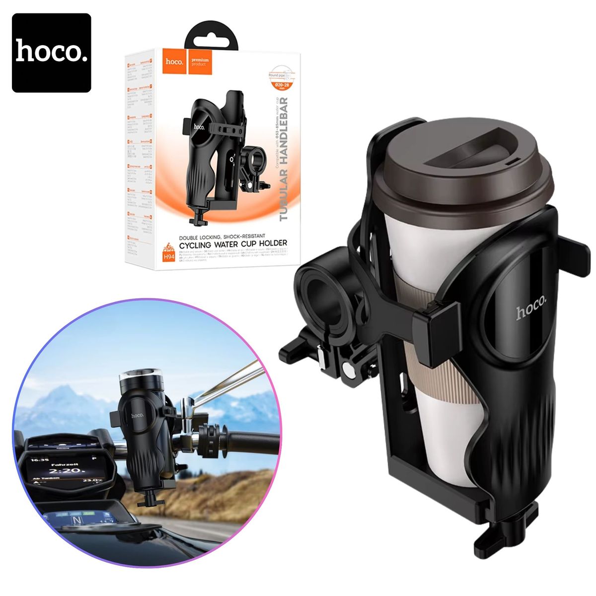 HOCO - Porta Toma Todo Hoco para Bicicleta - Soporte de Botella Ligero y Resistente para Ruta y Urbana