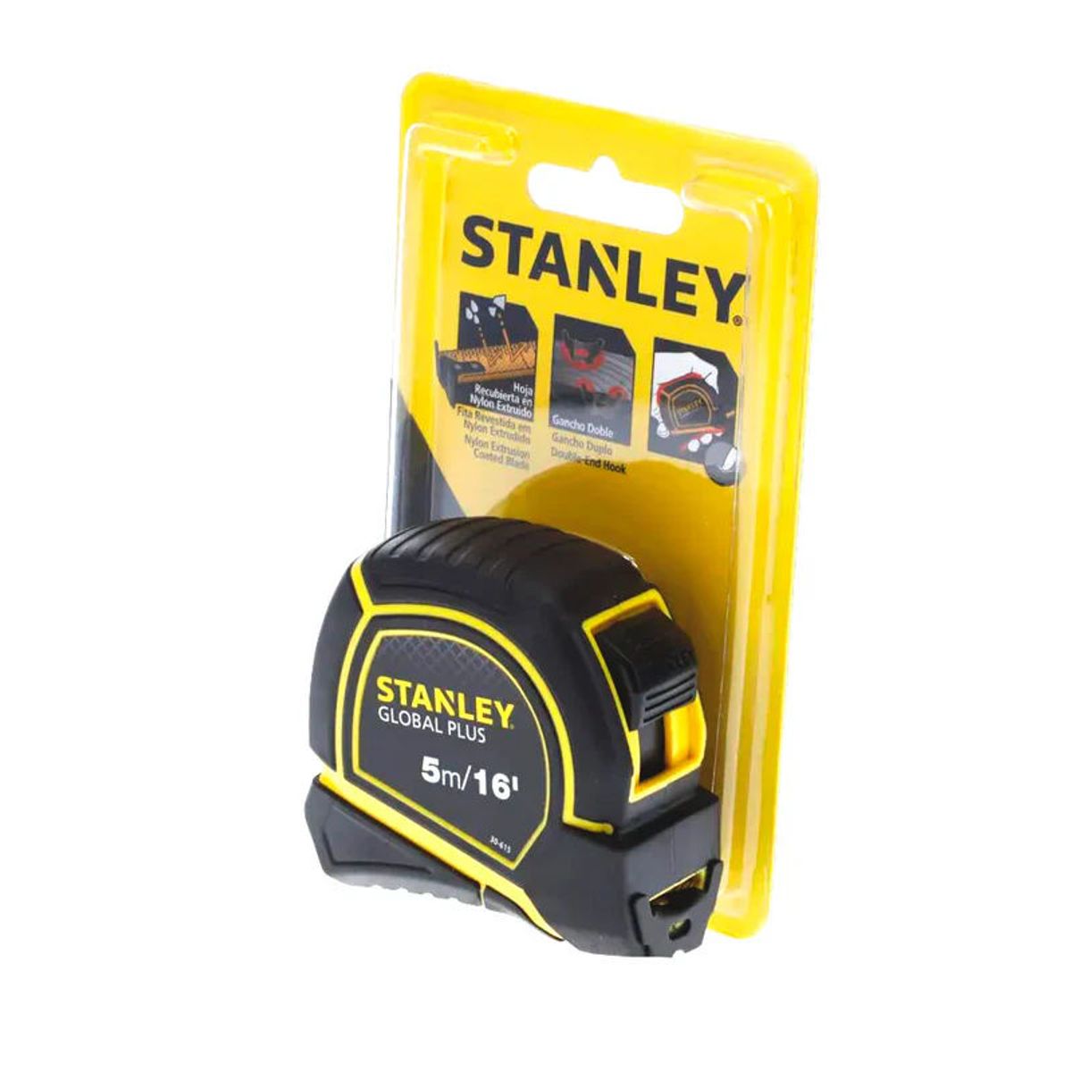 STANLEY - Cinta Metrica Wincha Global Plus 5 mts x 19mm STANLEY 30-615