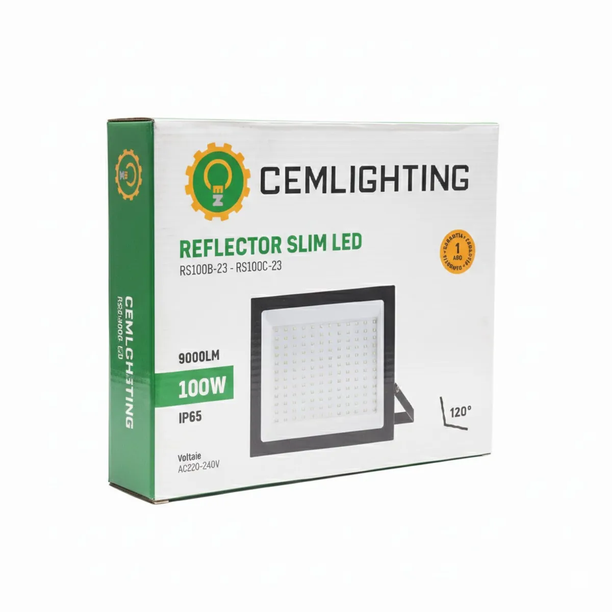 CEMLIGHTING - Reflector LED 100W Slim Luz Blanca 6500K IP65 Cemlighting