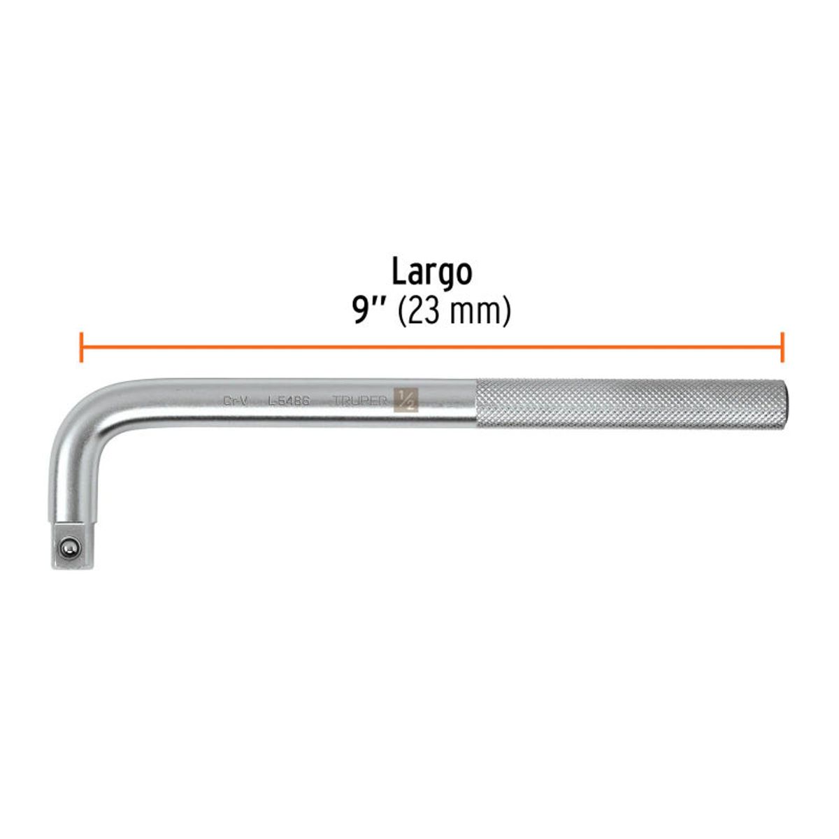 TRUPER - Mango cuadro 12 en L largo 9 Truper - 13913