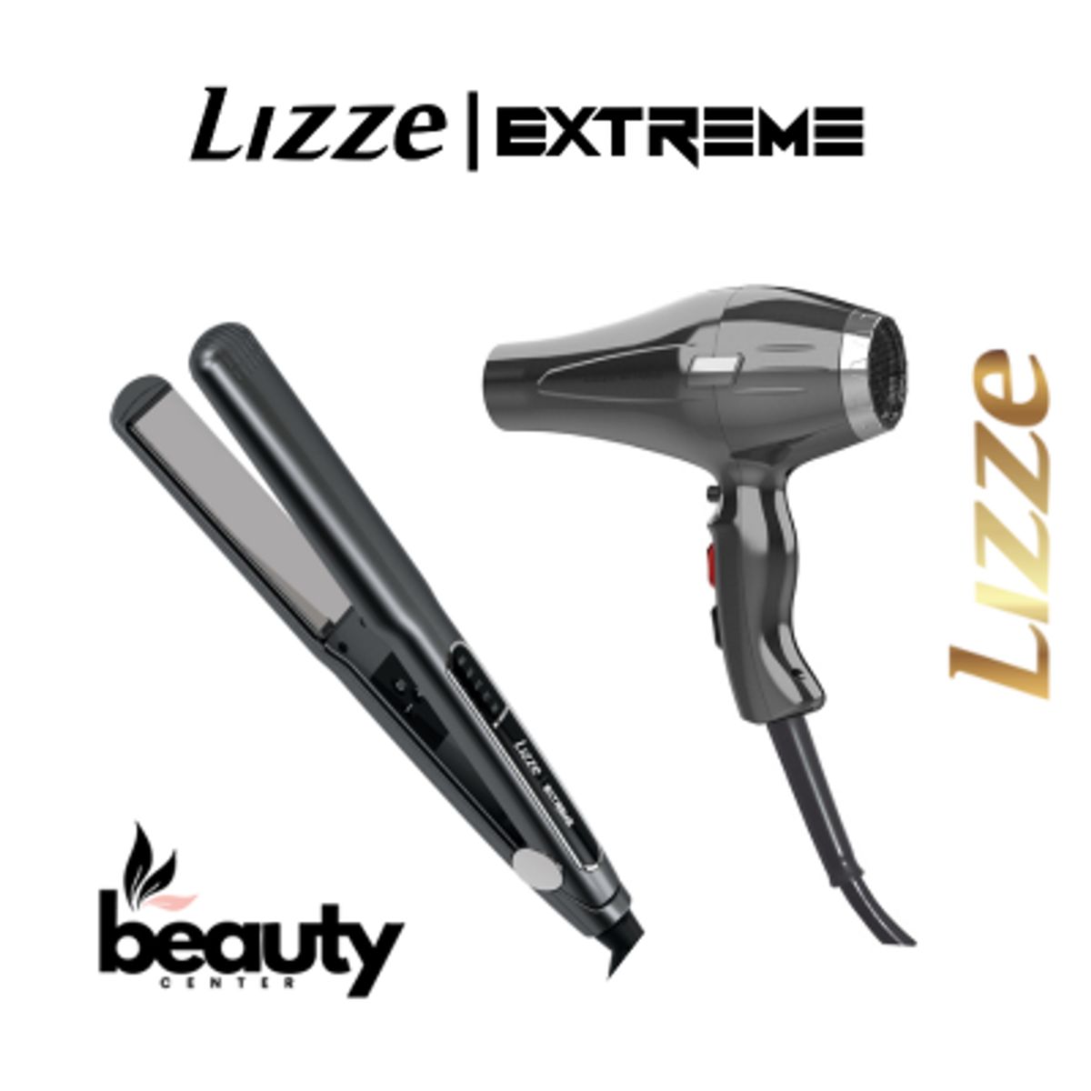 LIZZE - PLANCHA 480F Y SECADORA 2400W DE CABELLO LIZZE EXTREME