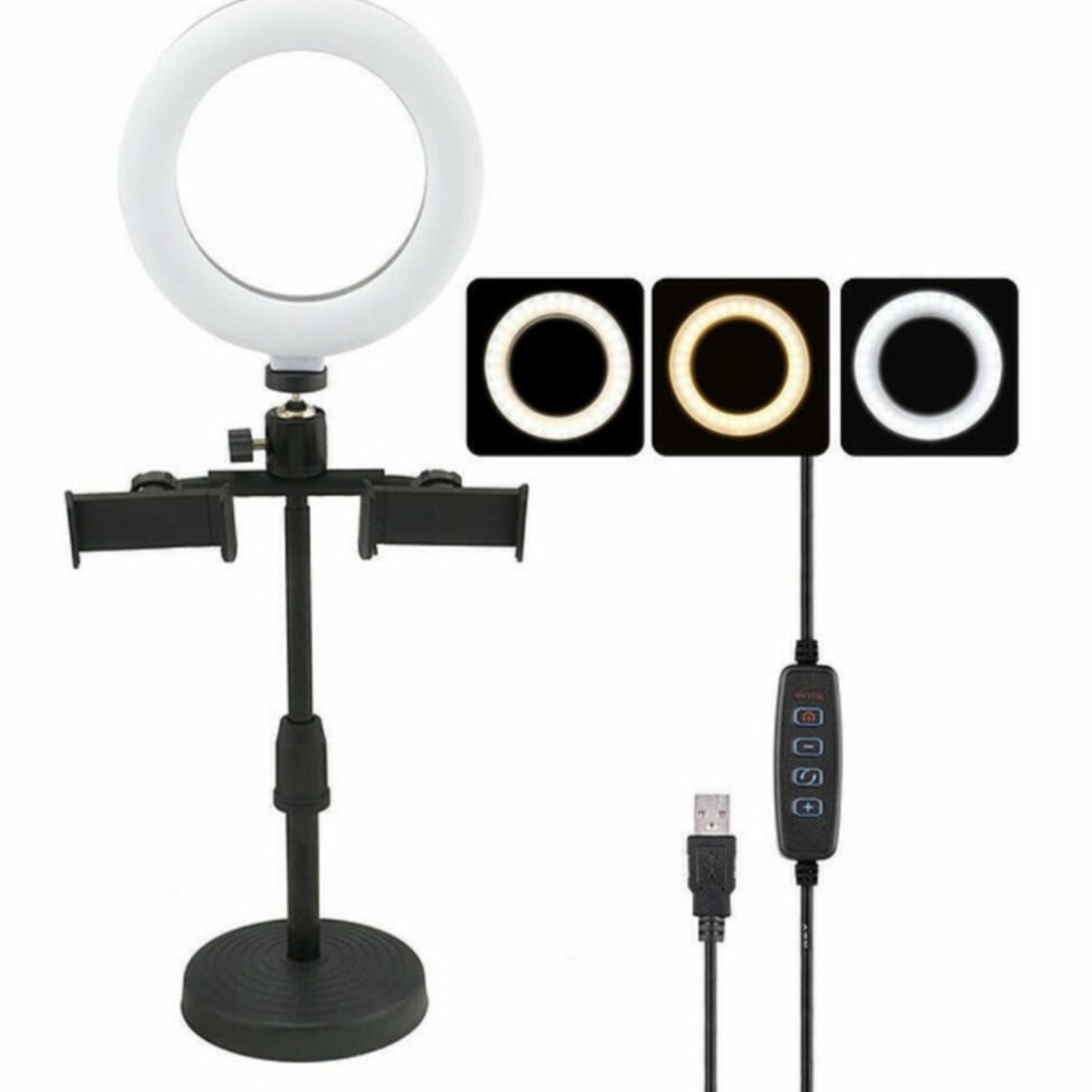 GENERICO - Aro de Luz Led con Holder y Parante