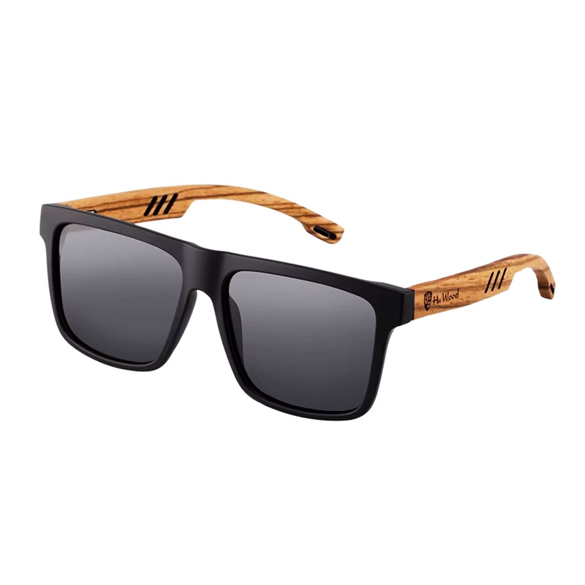 OEM - Lentes de Sol Polarizado Unisex Moda Verano Madera Huwood