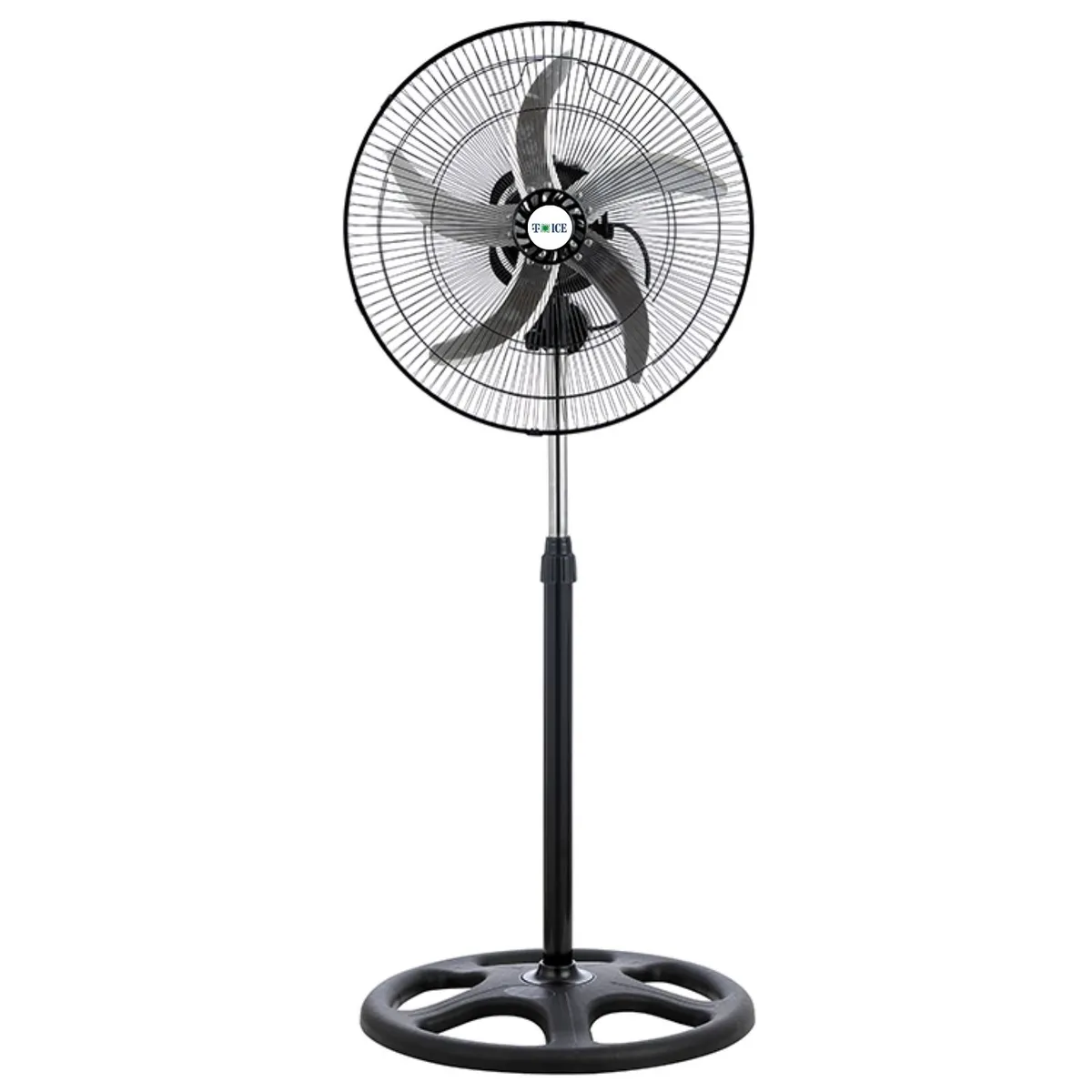 GENERICO - Ventilador T-ICE 75 Watts 5 Aspas 3 en 1 Pedestal, Mesa y Pared