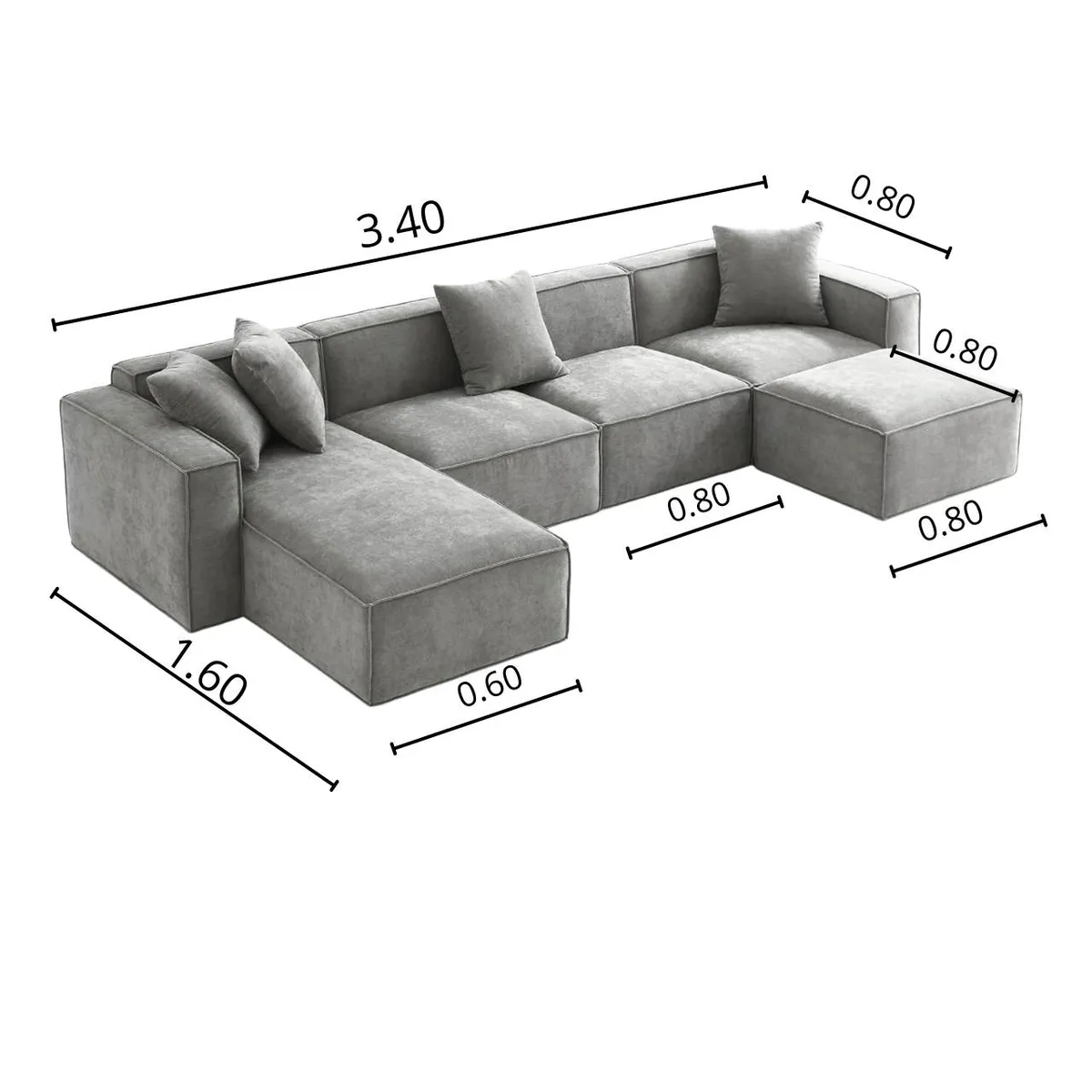 GENERICO - SECCIONAL MODELO RUMANIA PLATA