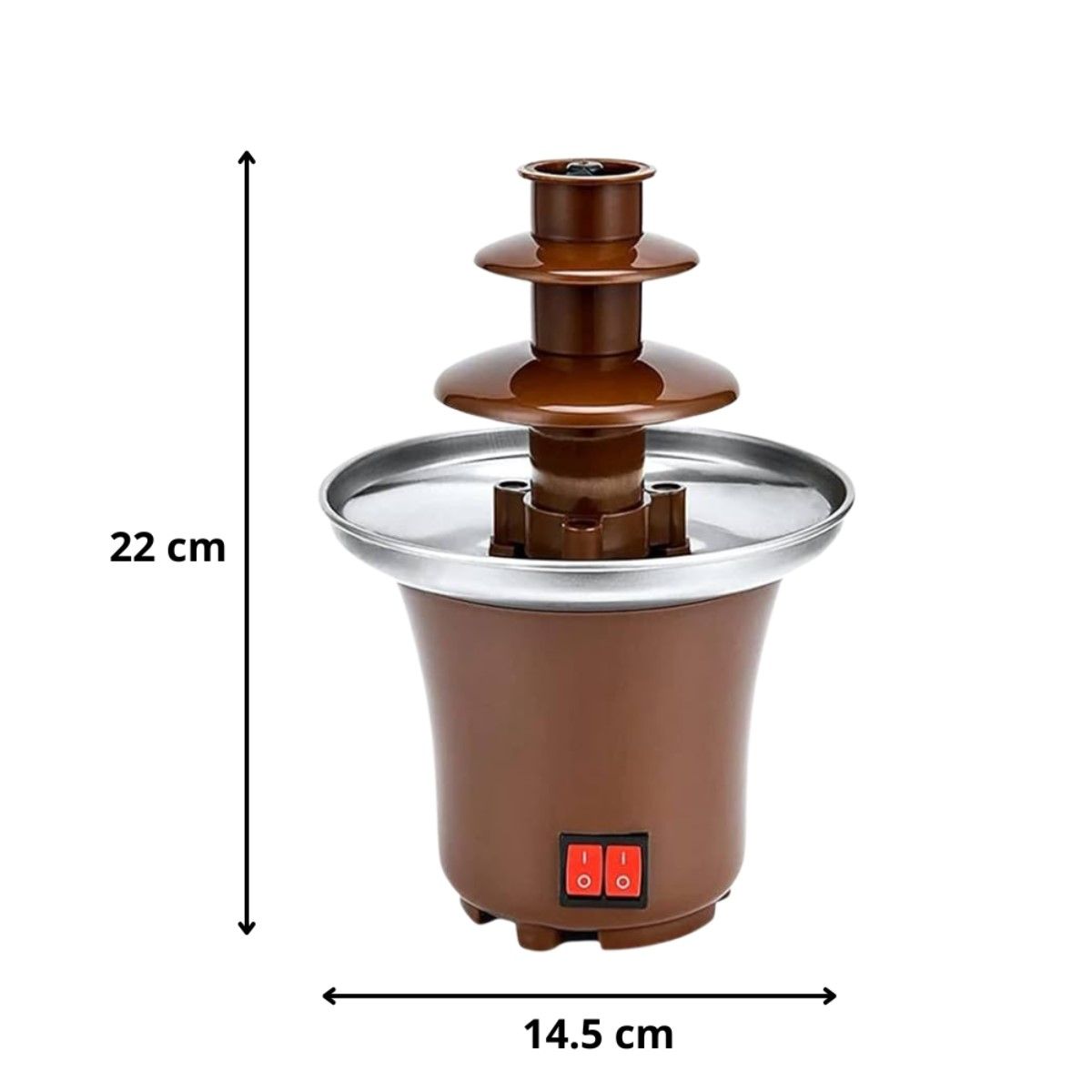 GENERICO - Mini Fuente de Chocolate Eléctrica 3 Pisos