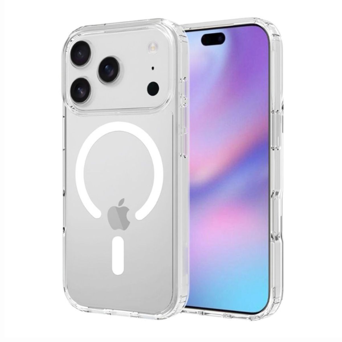 GENERICO - CASE TRANSPARENTE CON MAGSAFE PARA IPHONE 17PRO